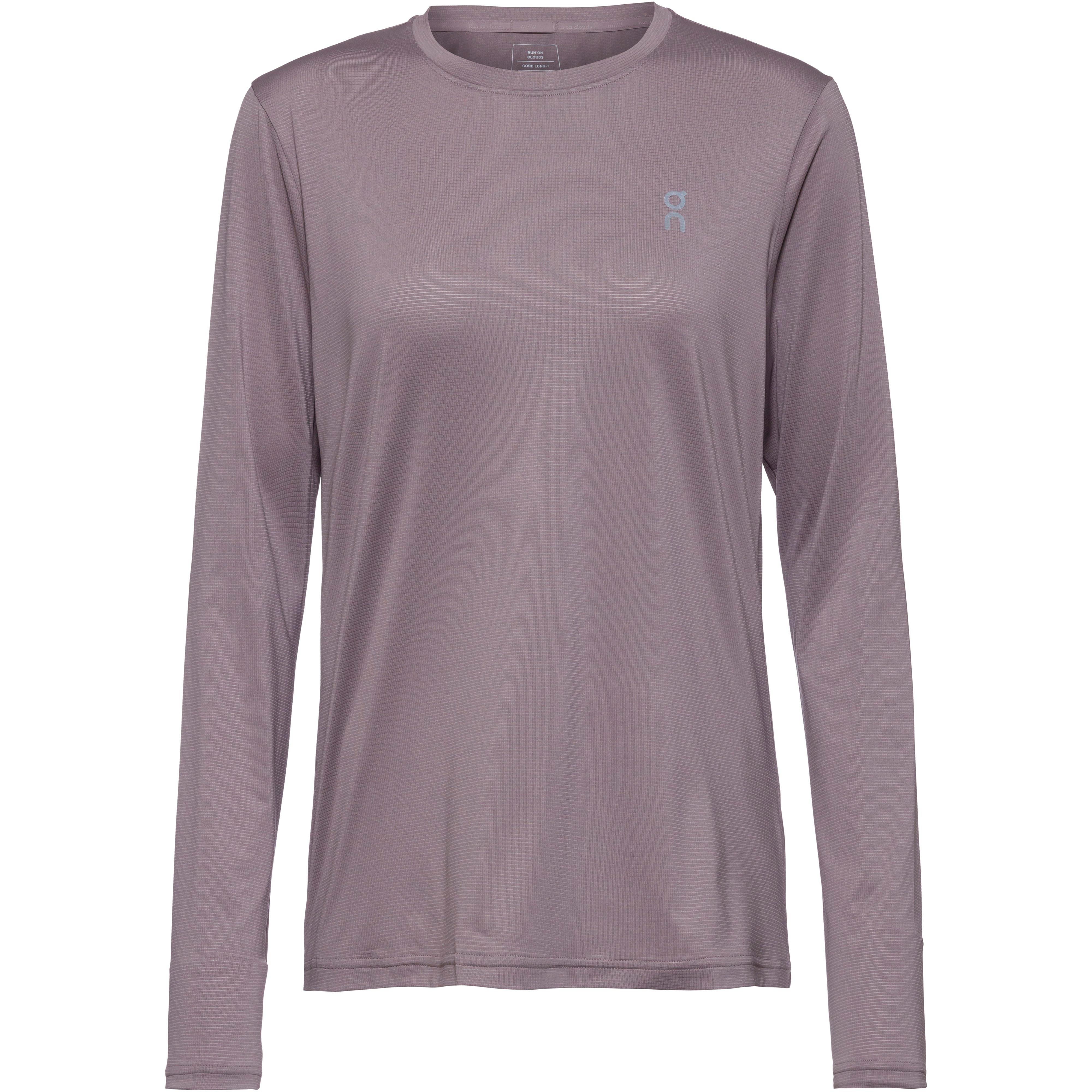 On Funktionsshirt Long-T Polyester-Elastan Schwarz