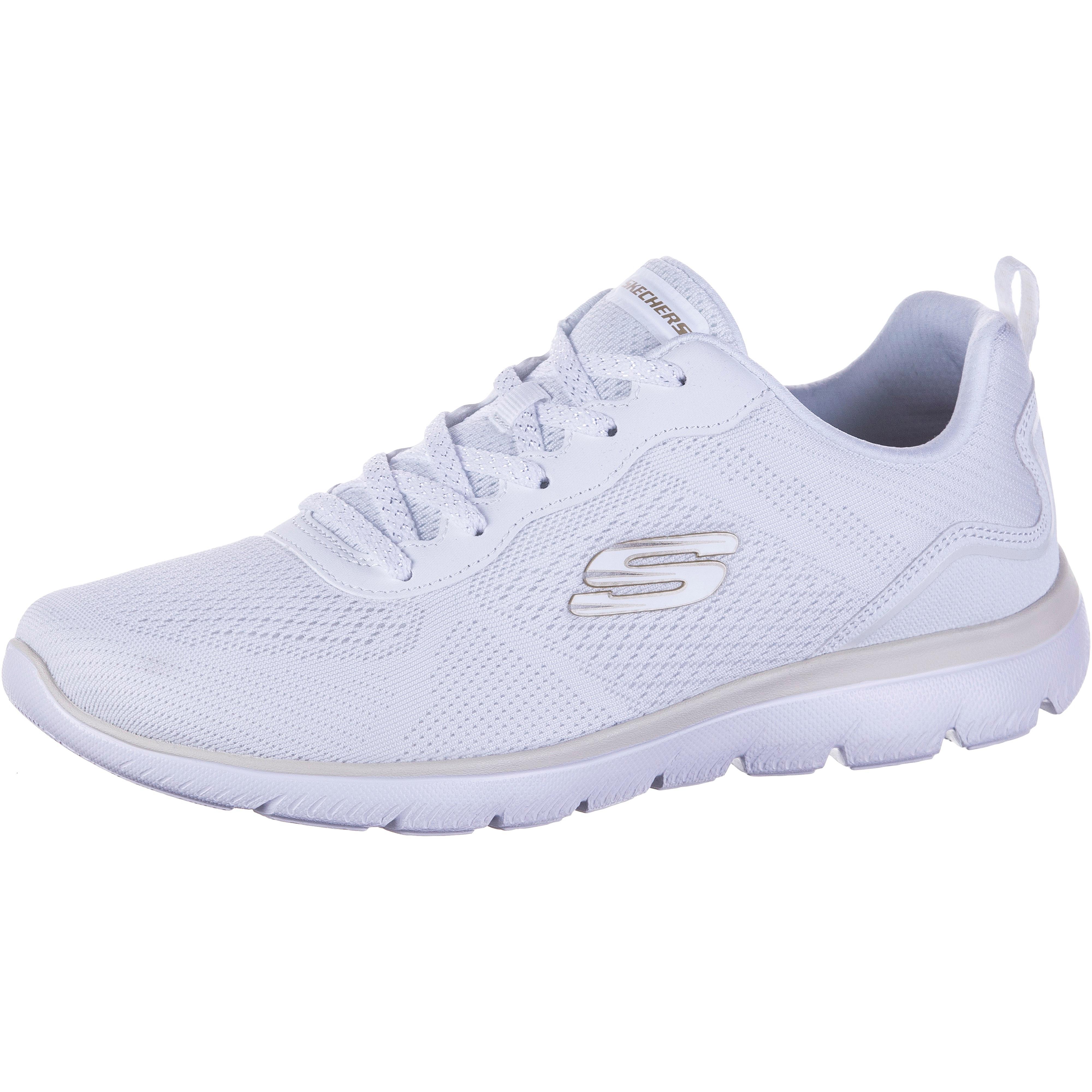 Skechers Sneaker Mesh Bungee Memory-Foam Blau