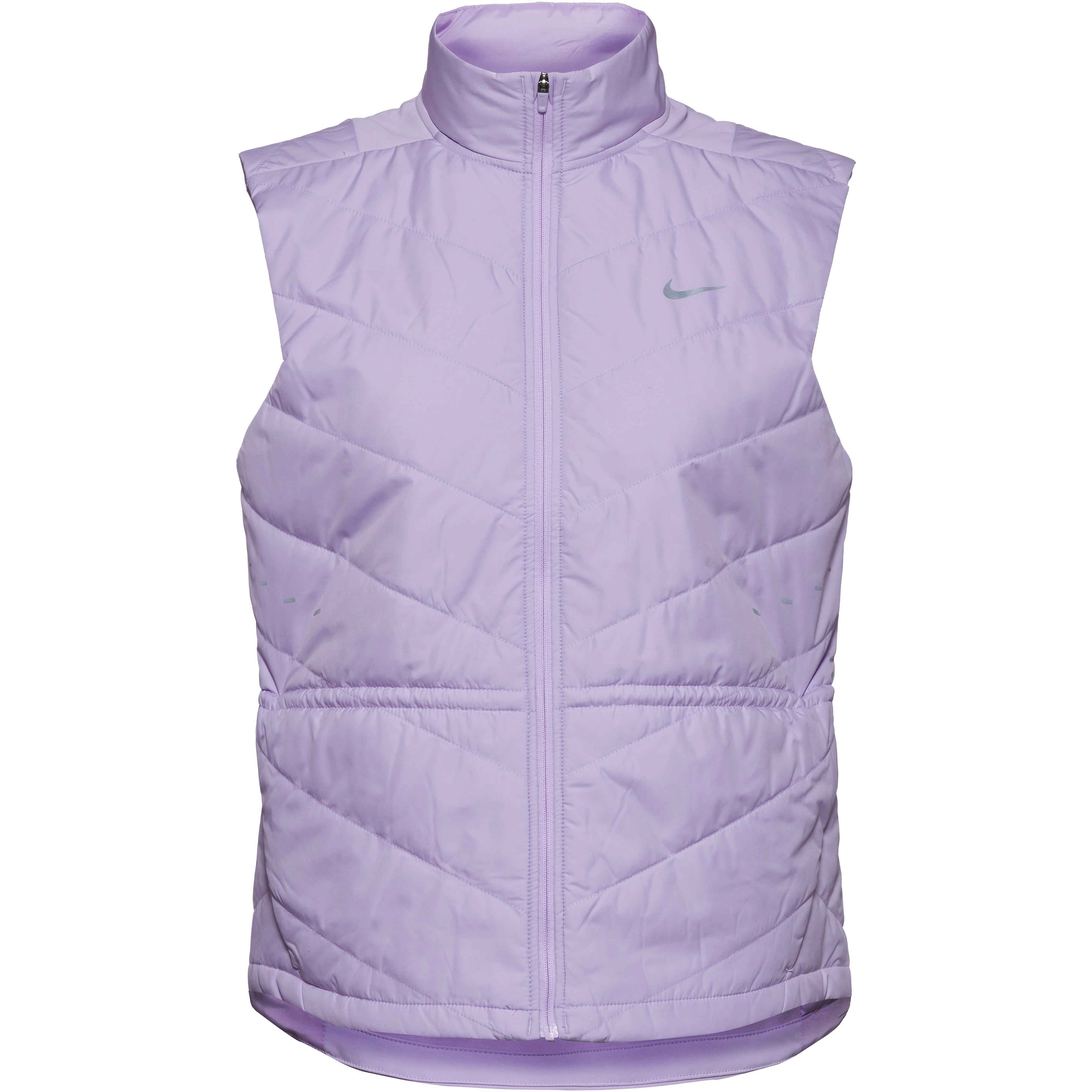 Nike Laufweste Therma-FIT Stand-Kragen Zipper-Pockets Lila