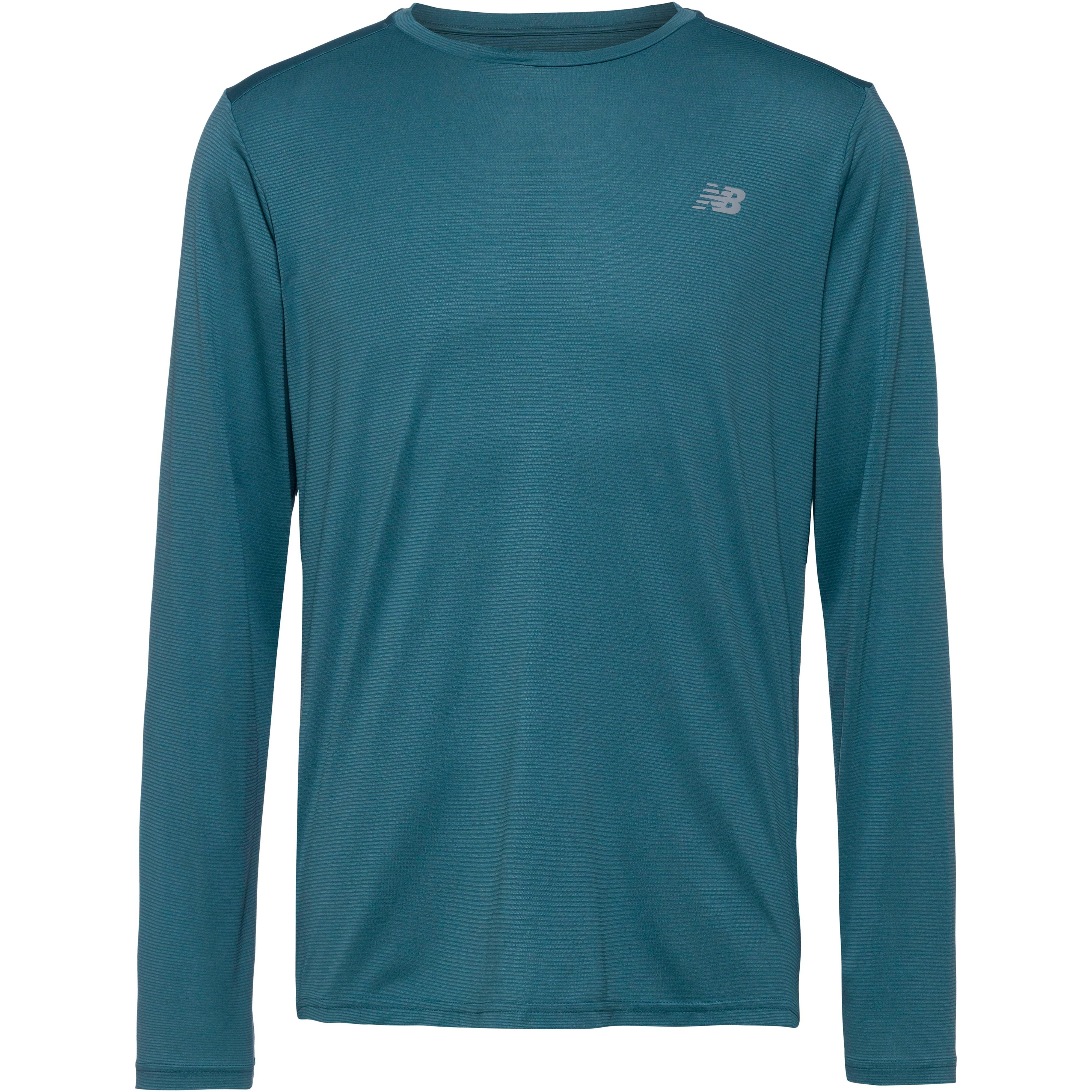 New Balance Funktionsshirt Long Sleeve Regular Fit Polyester Blau