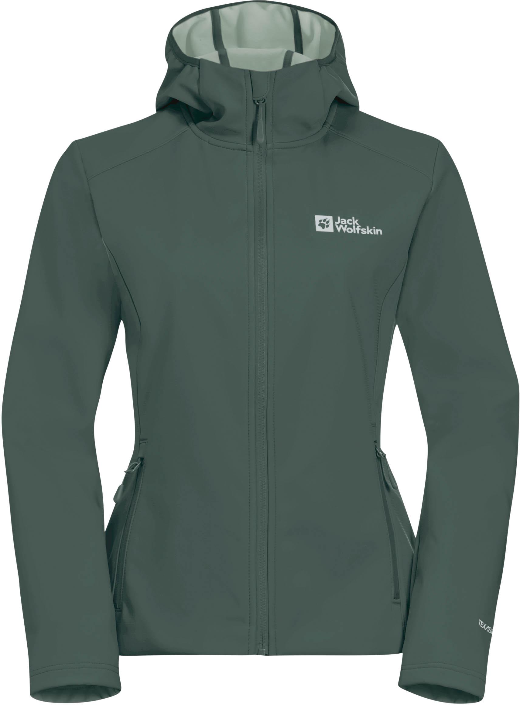 Jack Wolfskin Softshelljacke Winddicht Polyester-Polyester Gruen