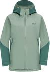 Jack Wolfskin UNBOUND ADVENTURE 2L Regenjacke Damen - green zinnia