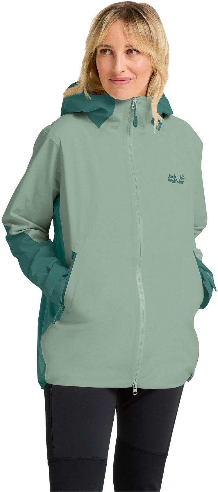 Jack Wolfskin Jack Wolfskin UNBOUND ADVENTURE 2L Regenjacke Damen - green zinnia - 0 | SportScheck