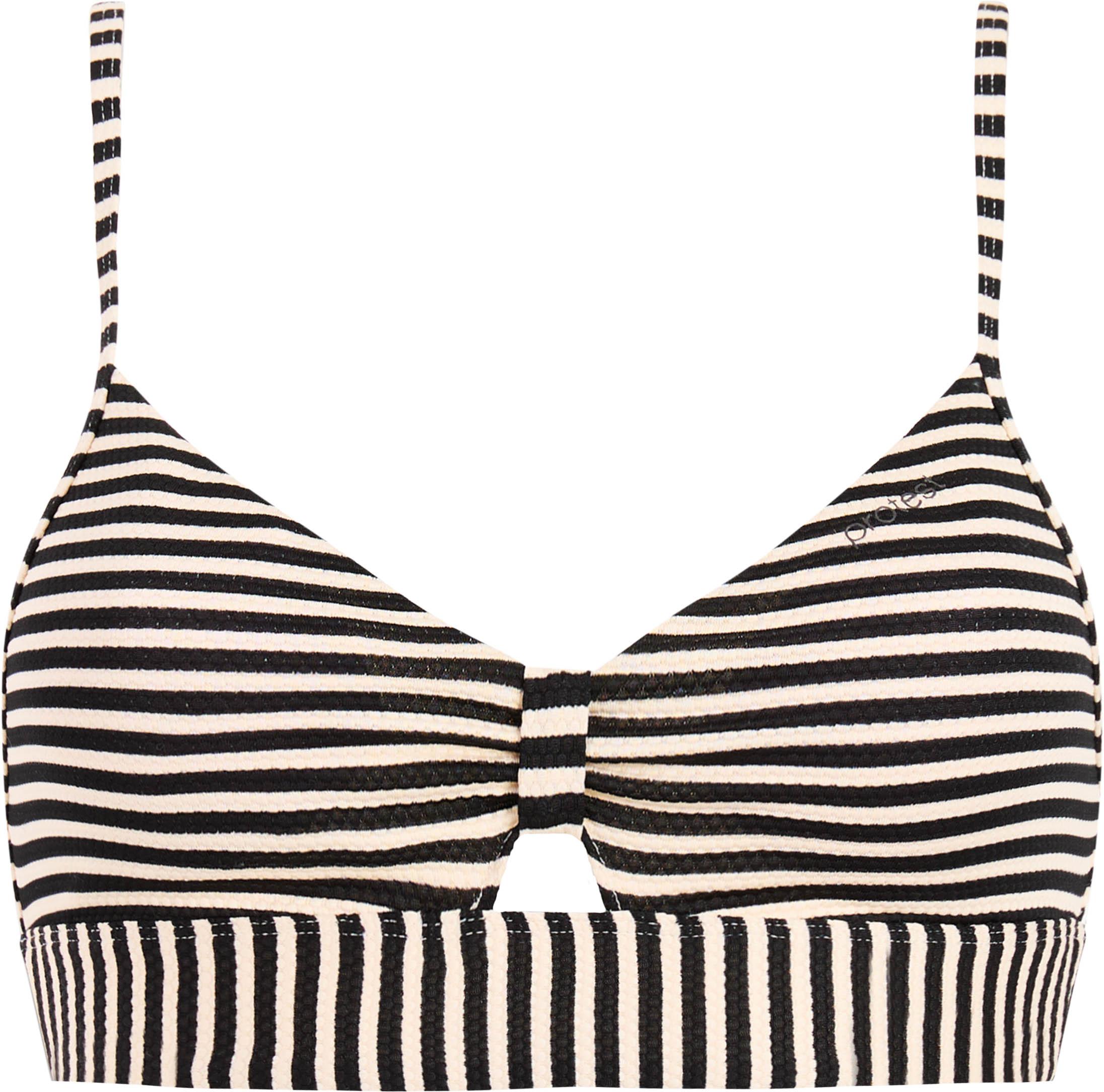 Protest Bikini Oberteil Bralette Kunstfaser Beige