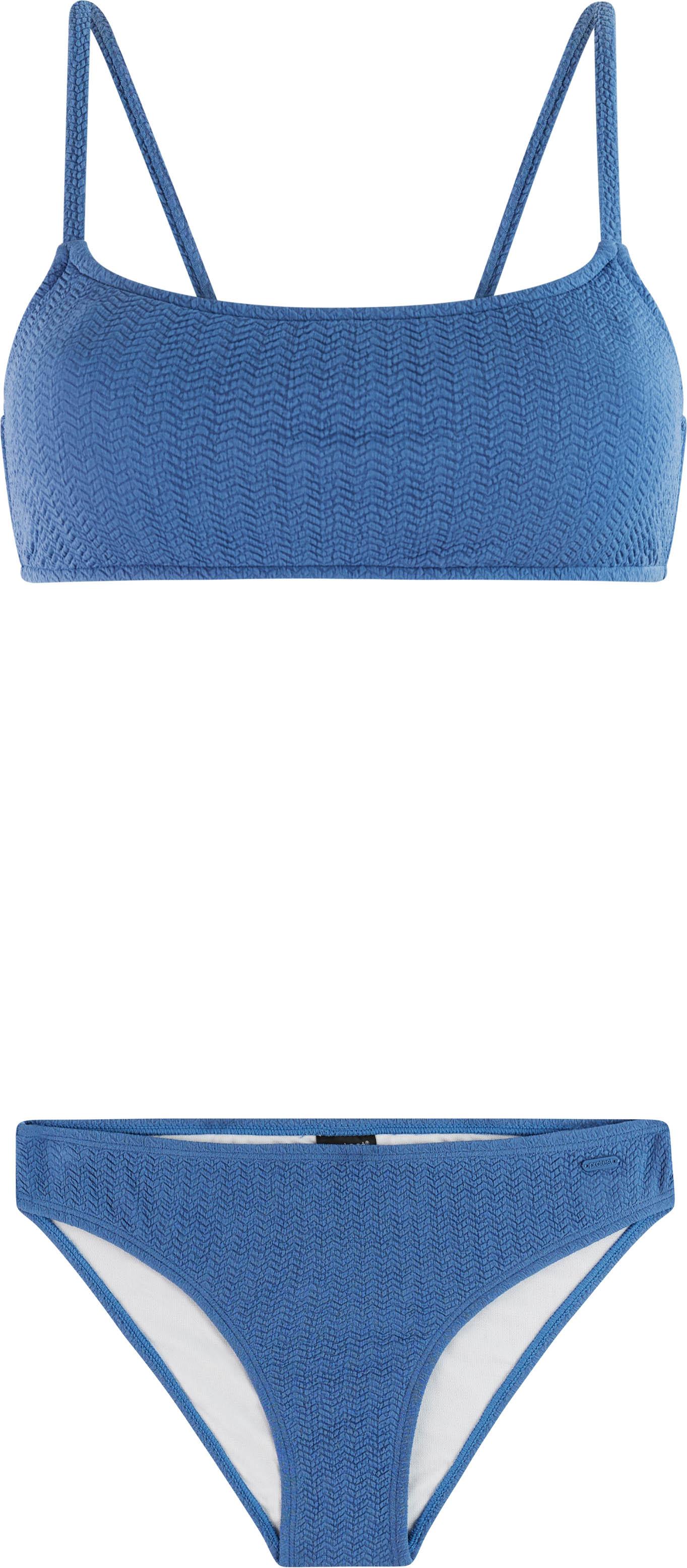 Protest Bikini Set Bralette Slip-Form Polyamid-Elastan Blau