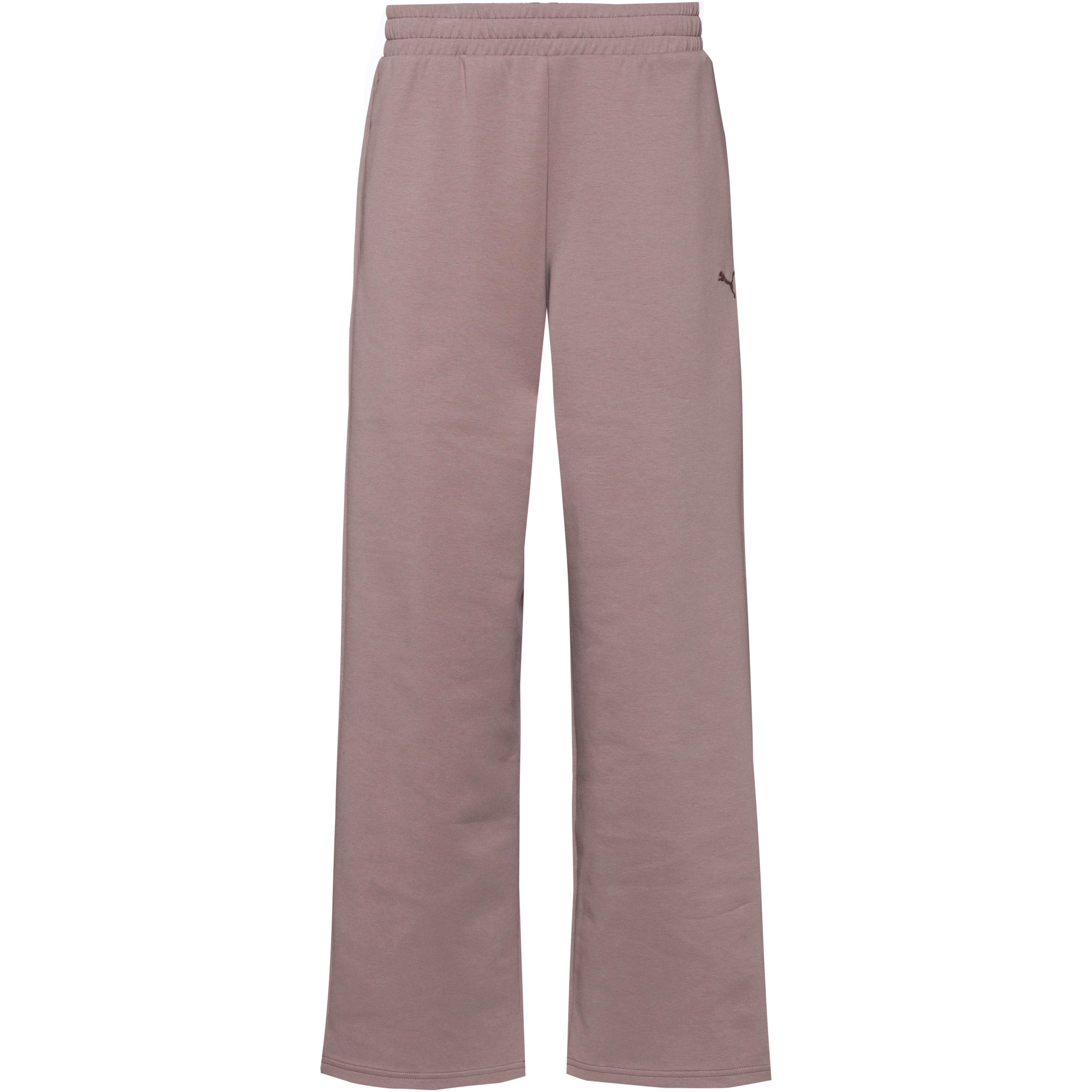 Puma Jogginghose Straight Leg Cotton Hellbraun