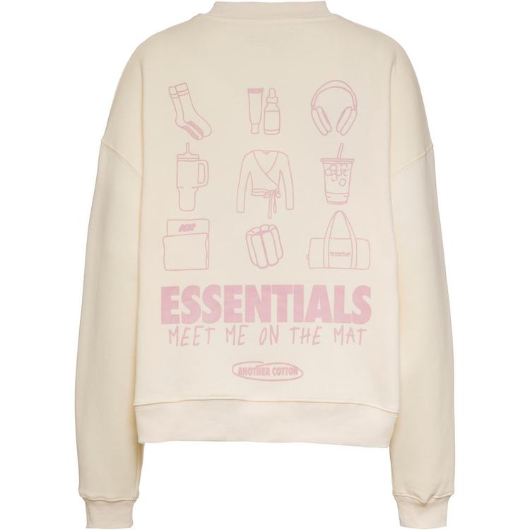 Another Cotton Lab Another Cotton Lab Mat Essentials Sweatshirt Damen - white - 0 | SportScheck
