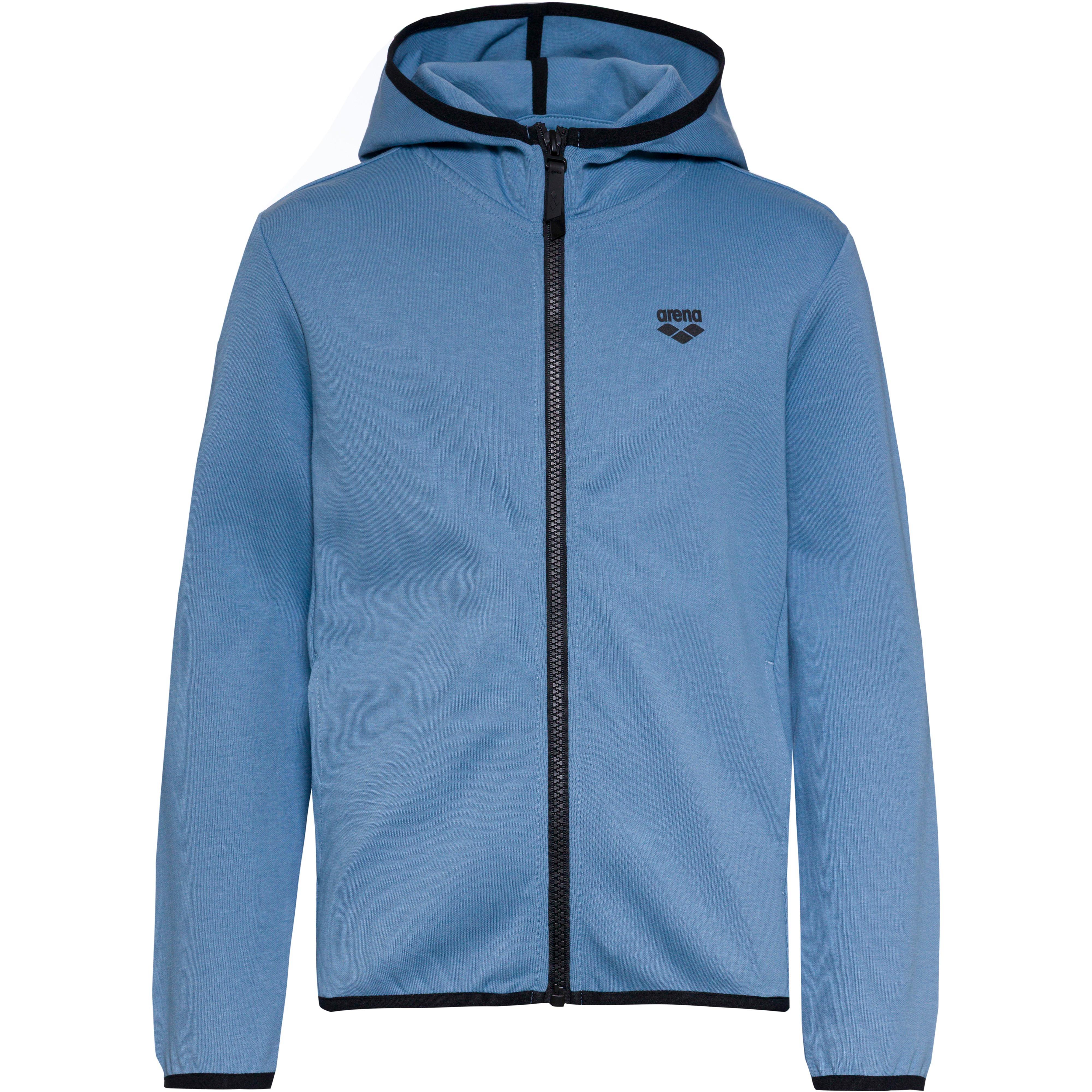 Arena Sweatjacke Kapuze Reißverschluss Kinder Baumwolle-Polyester Blau