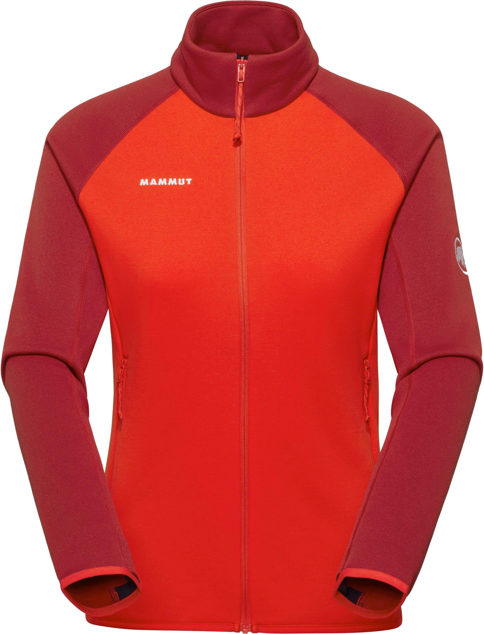 mammut Fleecejacke Polartec Powerstretch Raglan Rot