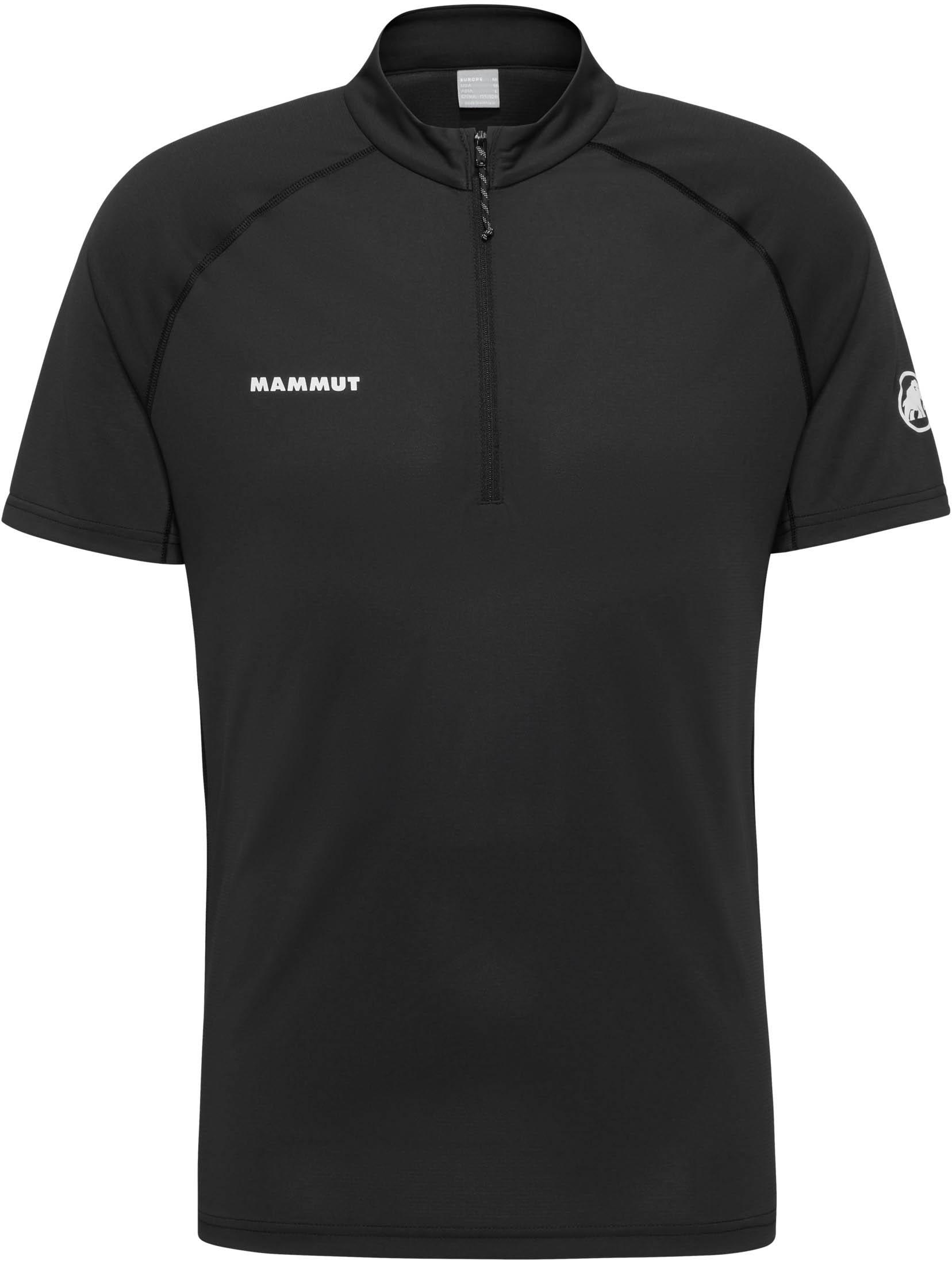 mammut Funktionsshirt Half-Zip Polyester Schwarz