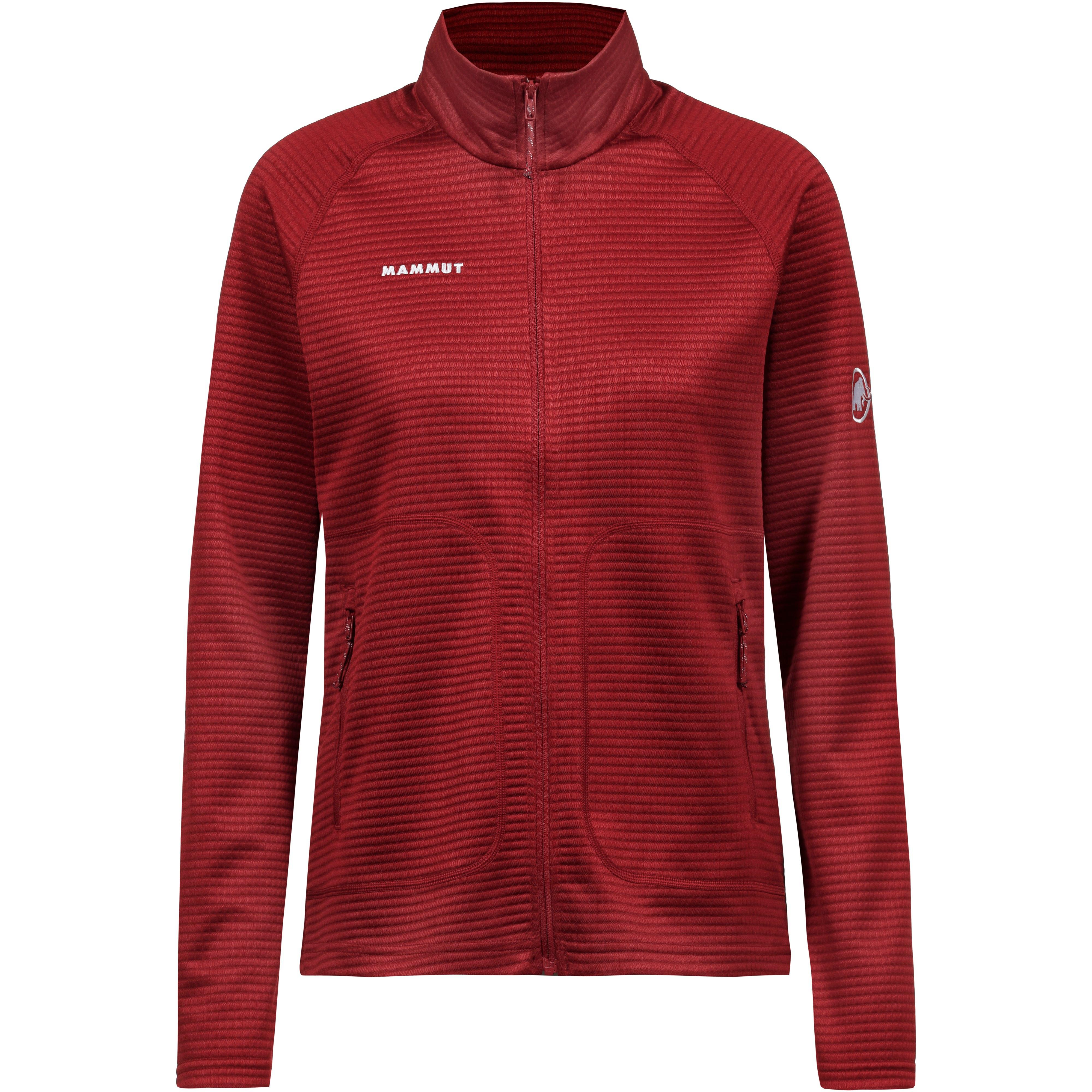 mammut Fleecejacke Stehkragen Fleece Rot