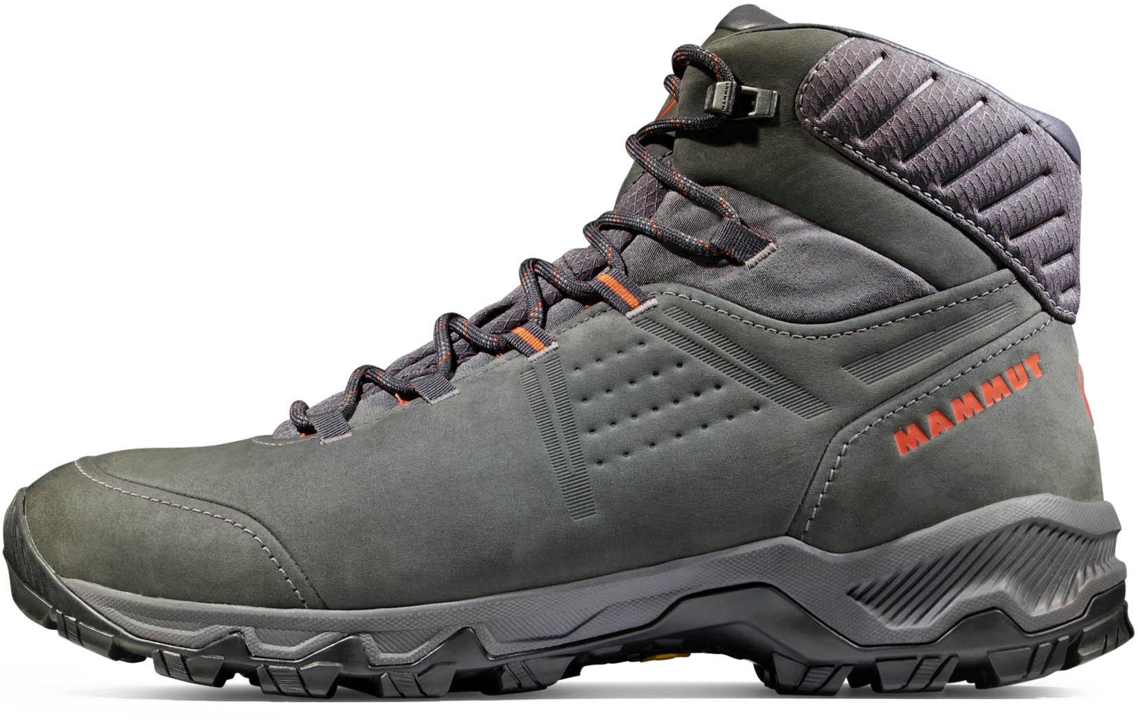 mammut Wanderschuhe Mid LTH Nubukleder Vibram Schwarz