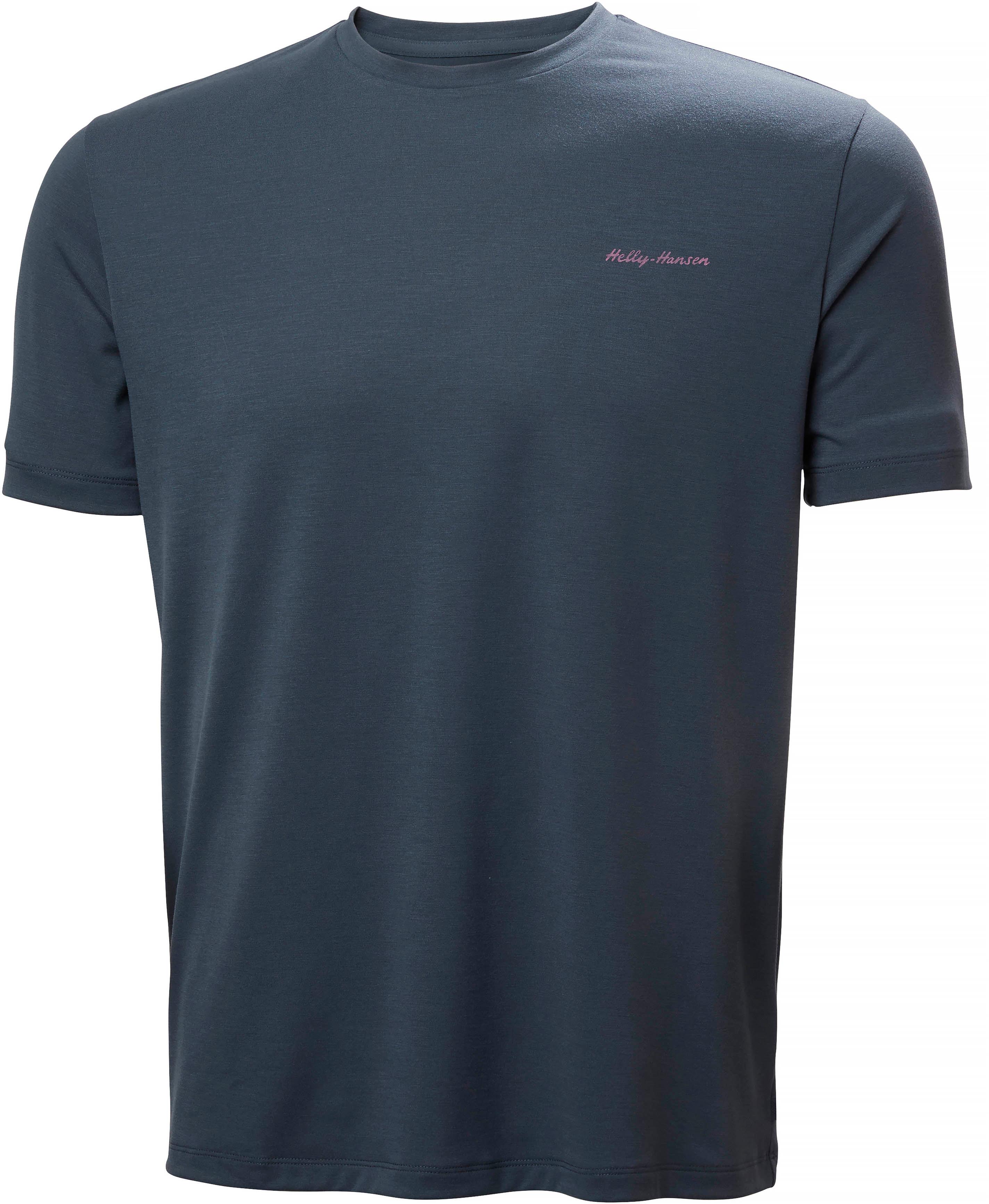 Helly Hansen Funktionsshirt Skog Graphic Rundhals S.Cafe®-Material Gelb