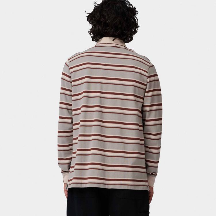 Santa Cruz Santa Cruz Cera Pololangarmshirt Herren - stone grey-coffee - 1 | SportScheck