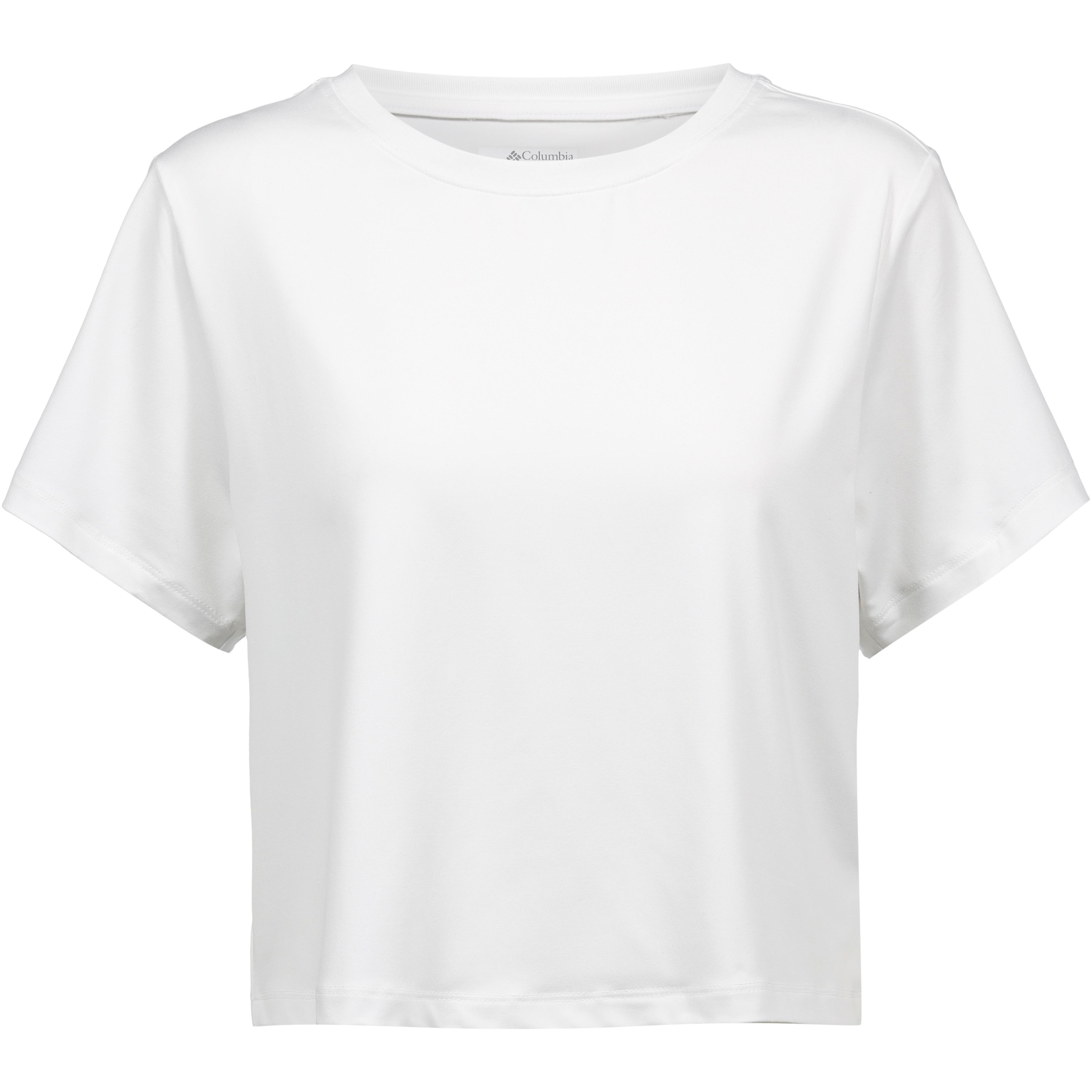 Columbia Croptop Rundhalsausschnitt Omni-Wick Polyester-Elastan Beige