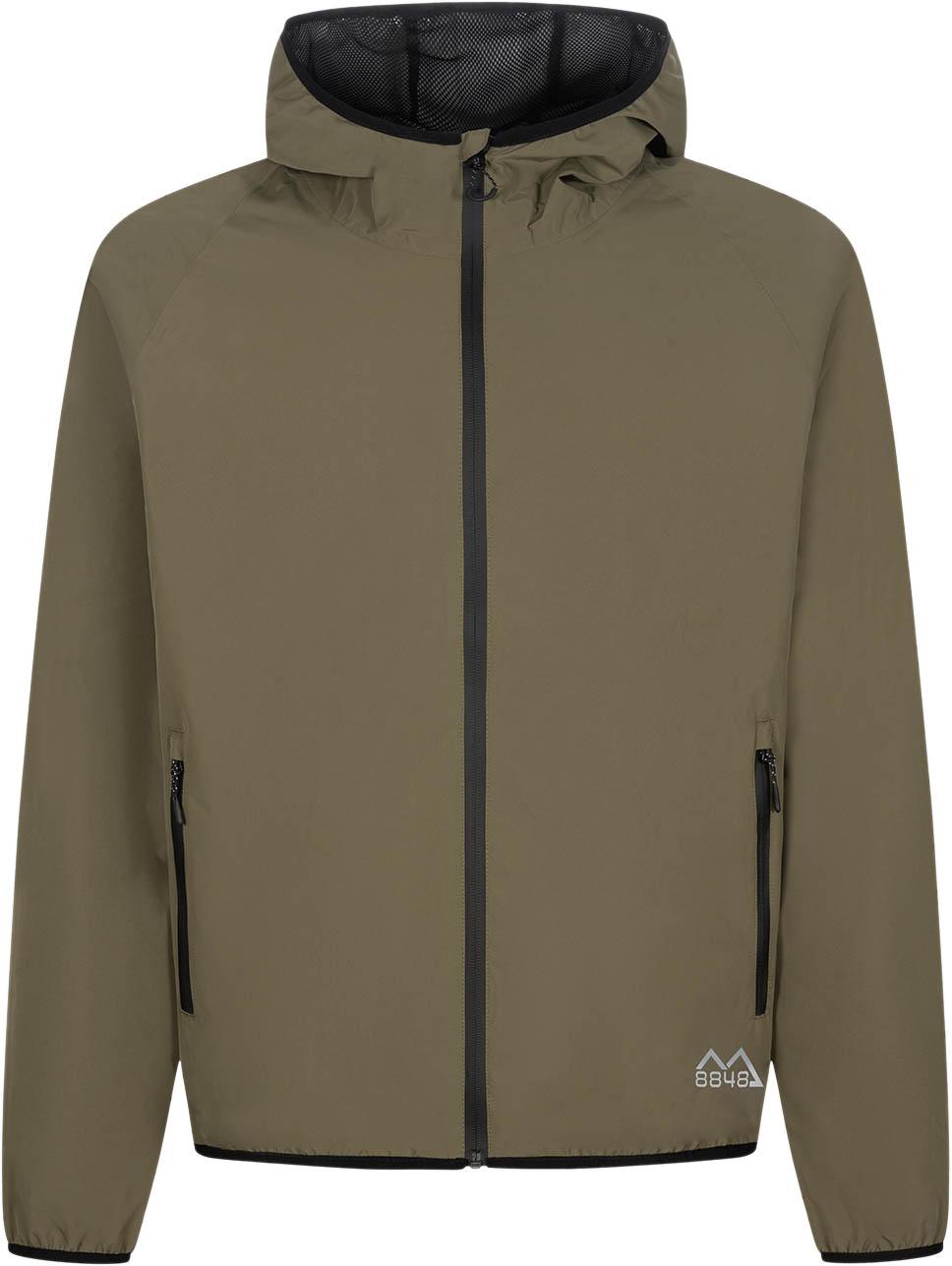 8848 Outdoor Funktionsjacke Kapuzen Reißverschluss Mesh Gruen