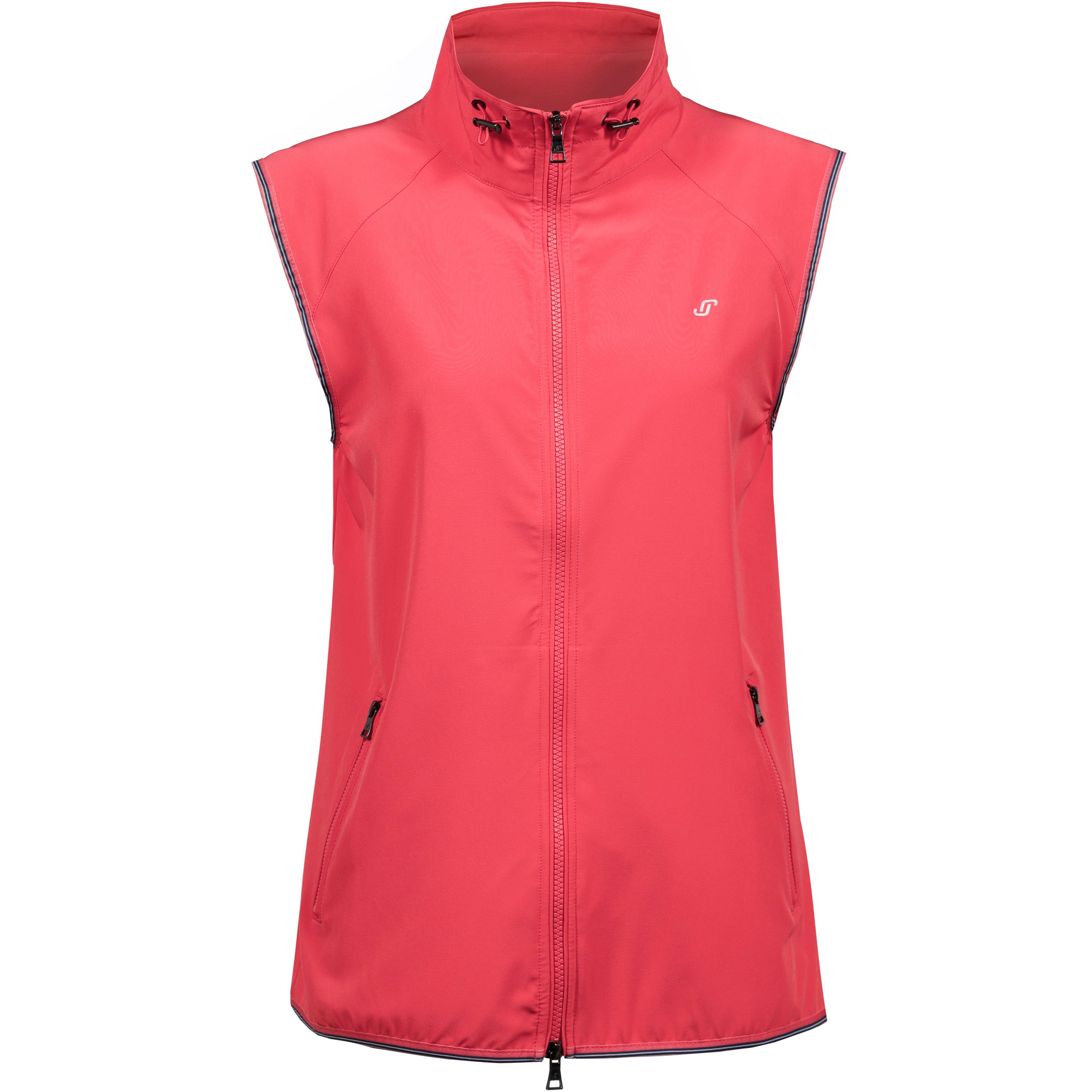 JOY sportswear Weste 2-Wege-Frontreißverschluss Stehkragen Kordelzug Polyester-Elastan Rot