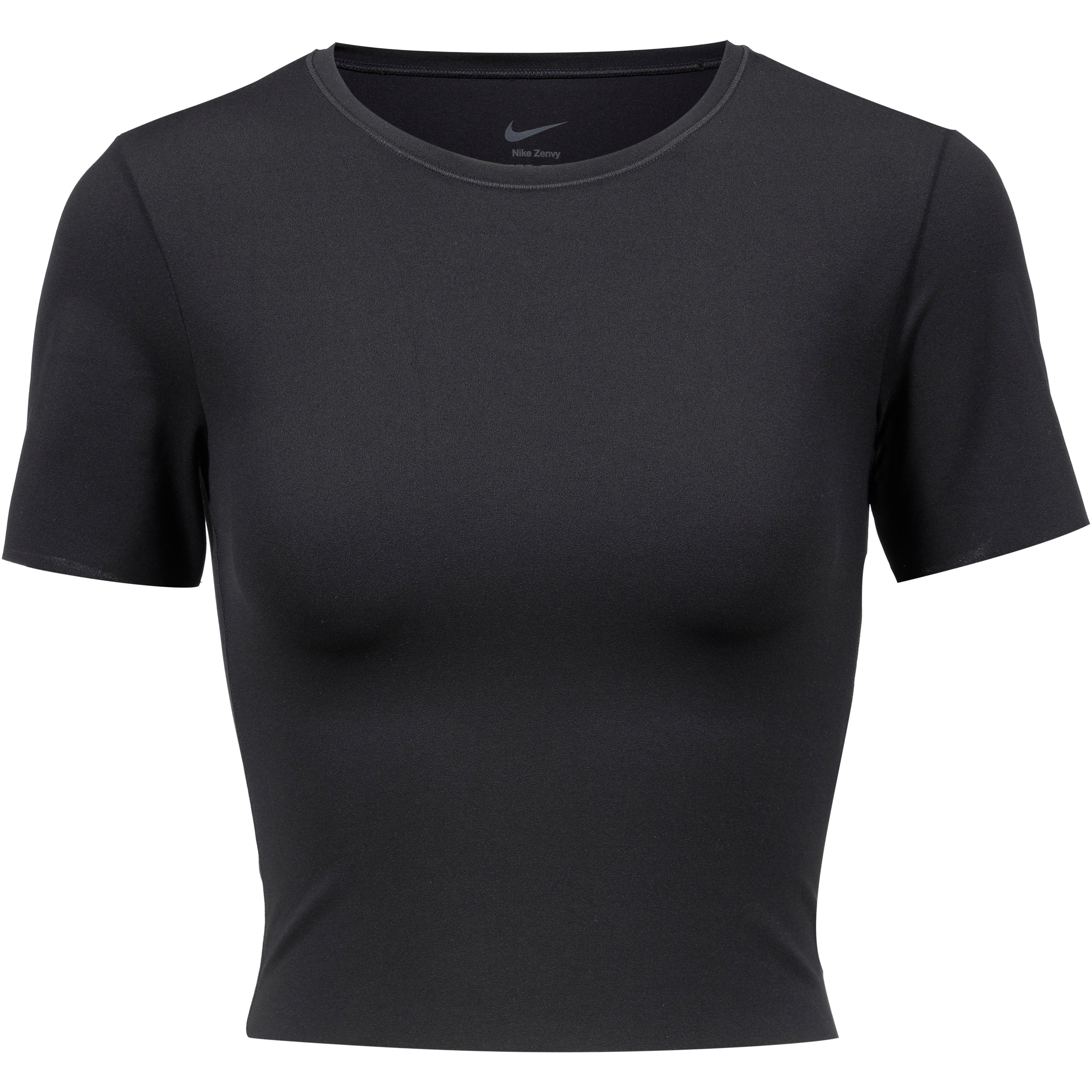 Nike Funktionsshirt Enganliegend Dri-FIT Polyamid Elastan Schwarz