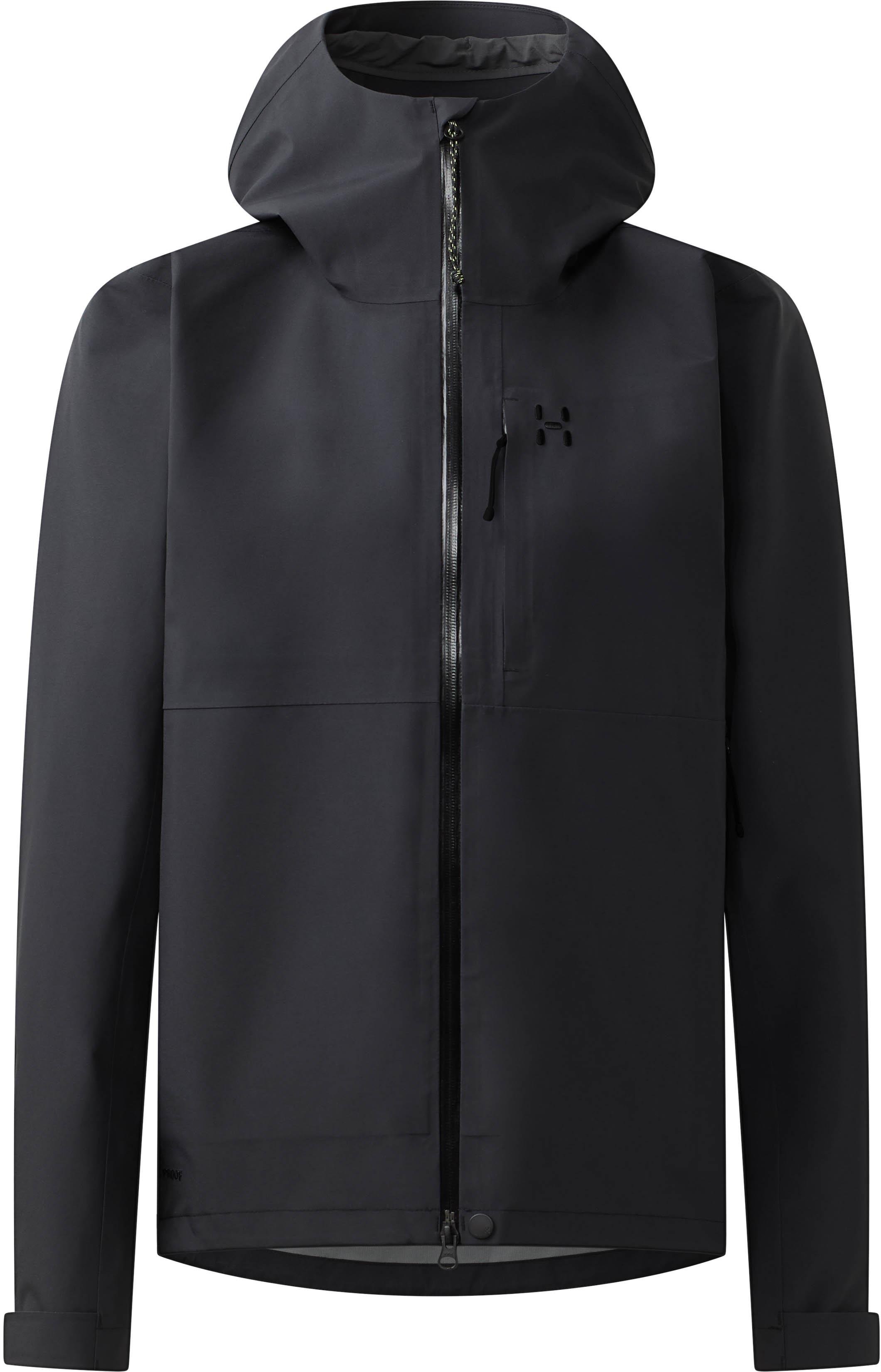 Haglöfs Damen Schwarz Front Proof Ii Hardshelljacke - Größe Mittel