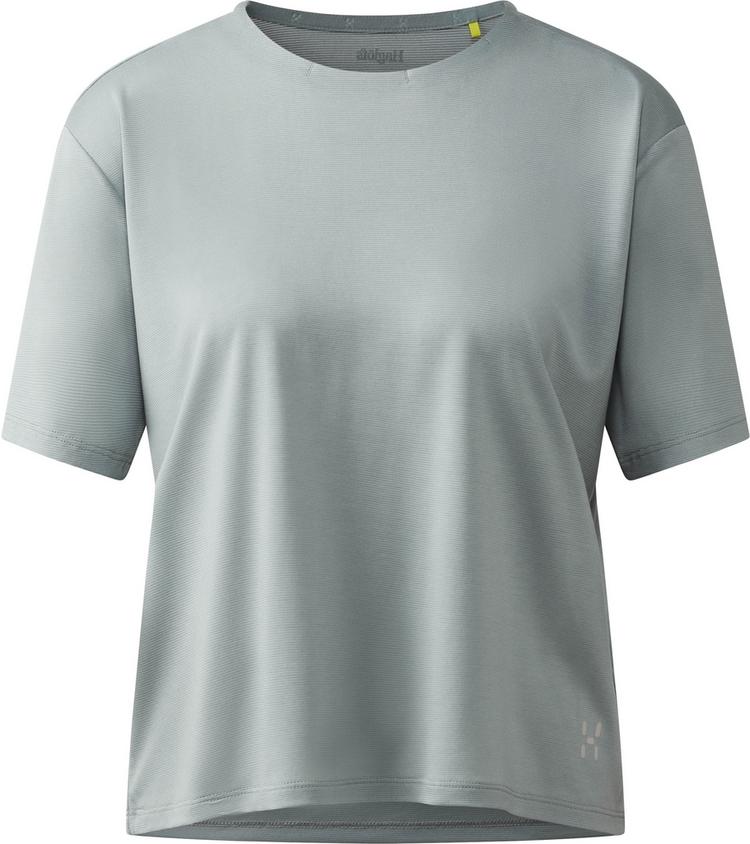 Hagl&ouml;fs Hagl&ouml;fs L.I.M Delta Crop Funktionsshirt Damen - dew green melange - 0 | SportScheck