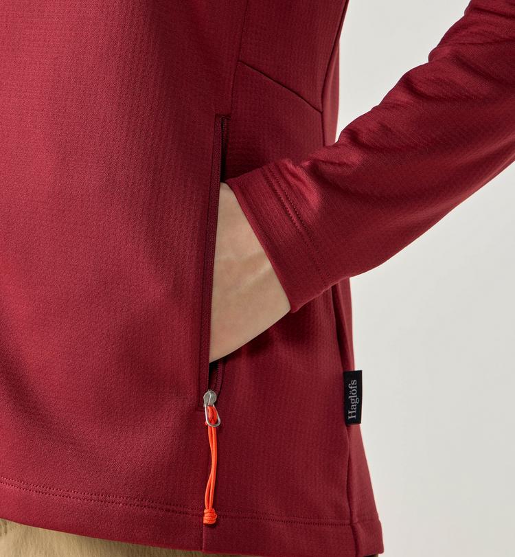 Hagl&ouml;fs Hagl&ouml;fs Korp Fleecejacke Damen - carmine red - 5 | SportScheck