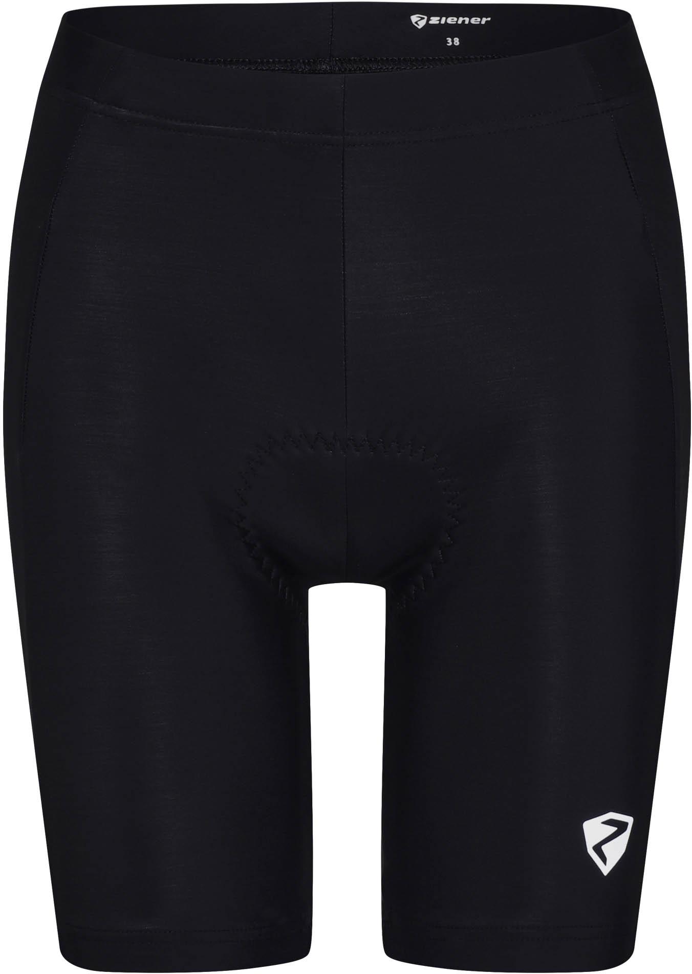 Ziener Fahrradtights X-Gel Kurz Kunstfaser Schwarz