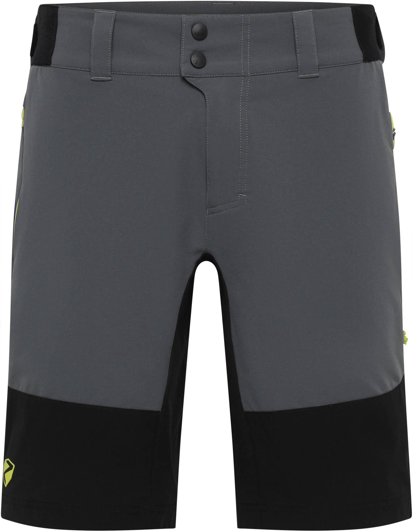 Ziener Fahrradshorts X-Function 4-Wege-Stretch Kunstfaser Grau