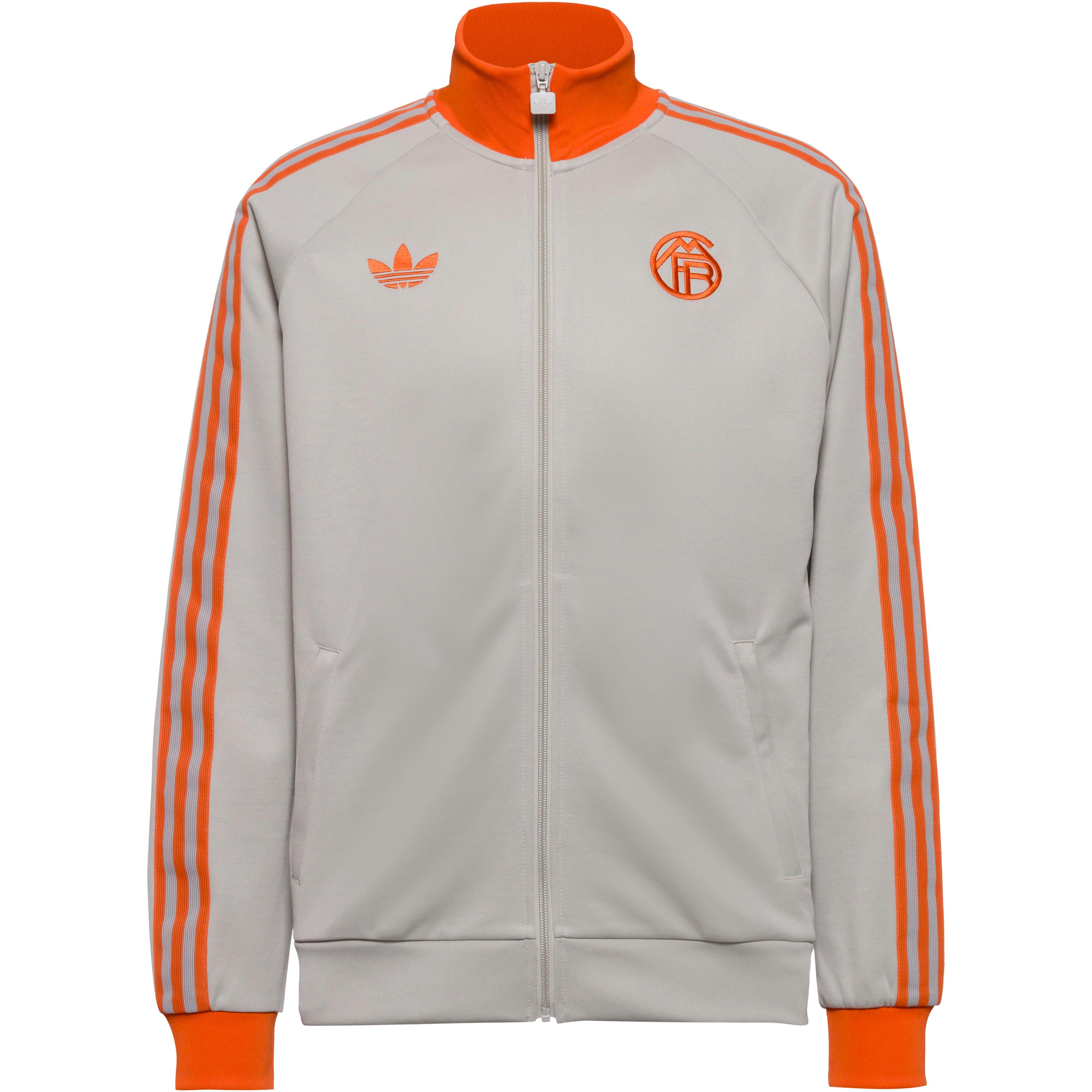 Adidas Trainingsjacke Bayern München Polyester-Baumwolle Beige