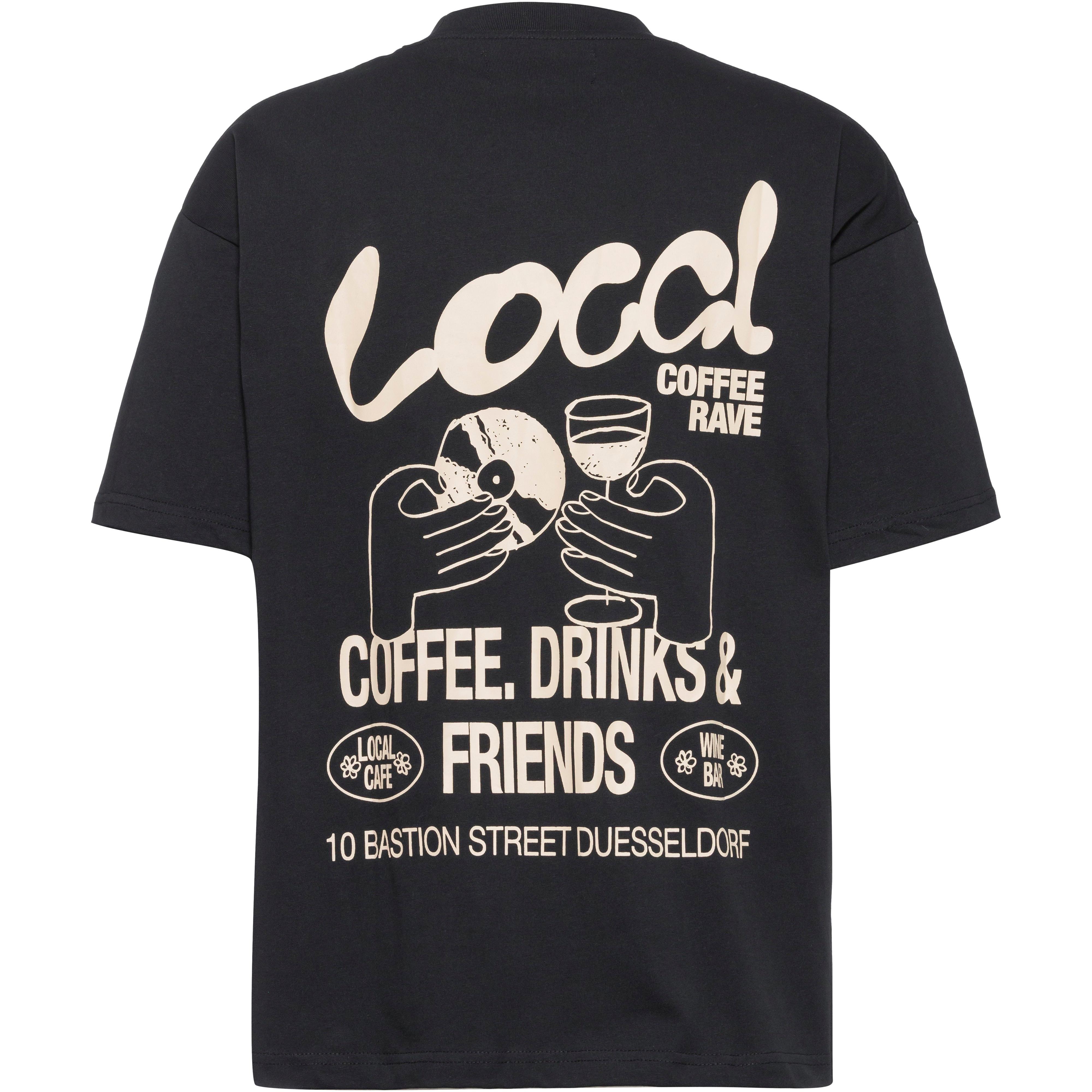 Another Cotton Lab T-Shirt Rundhals Baumwolle Schwarz