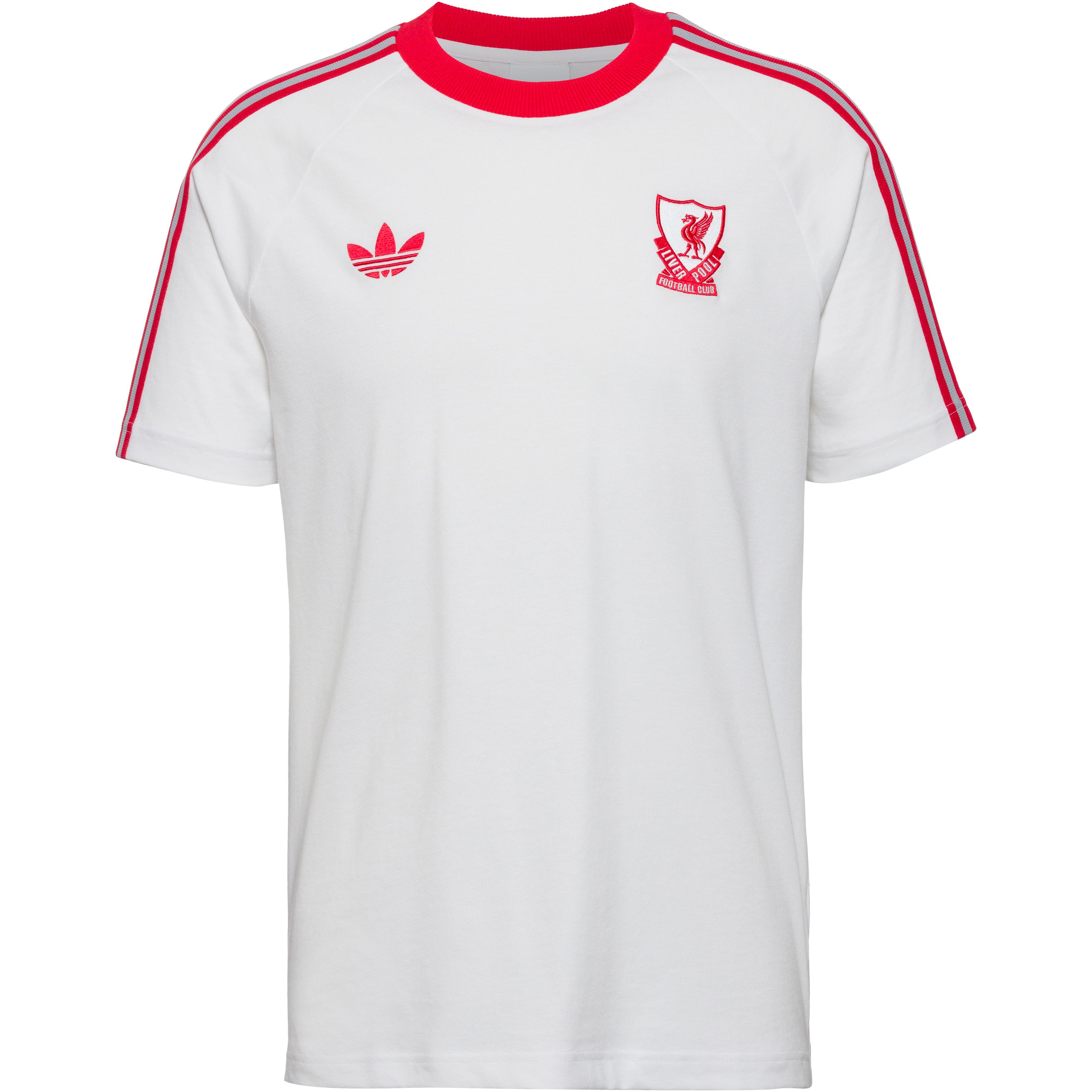 Adidas T-Shirt Liverpool Mischgewebe Weiss