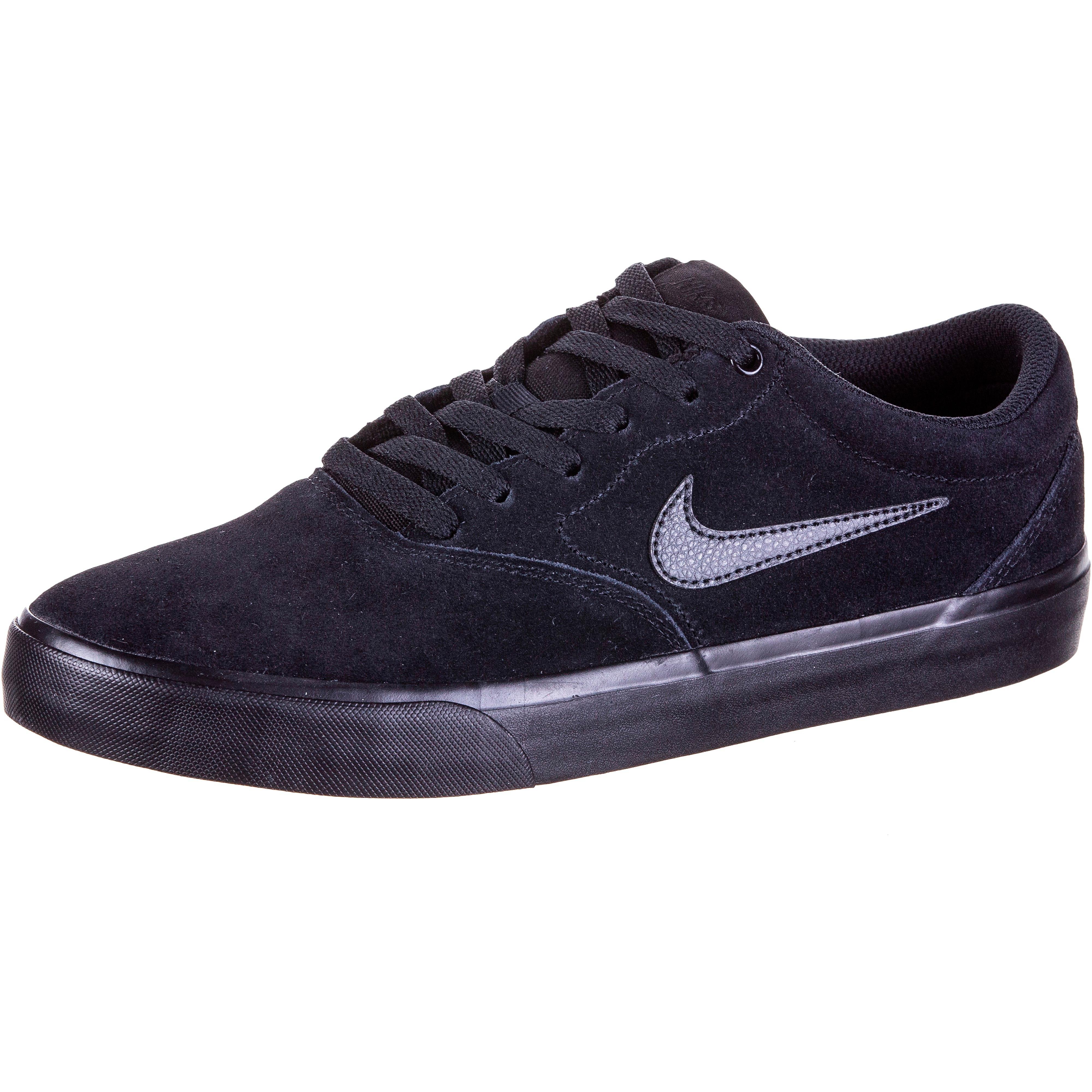 Nike Sneaker Nubukleder Gummi Schwarz