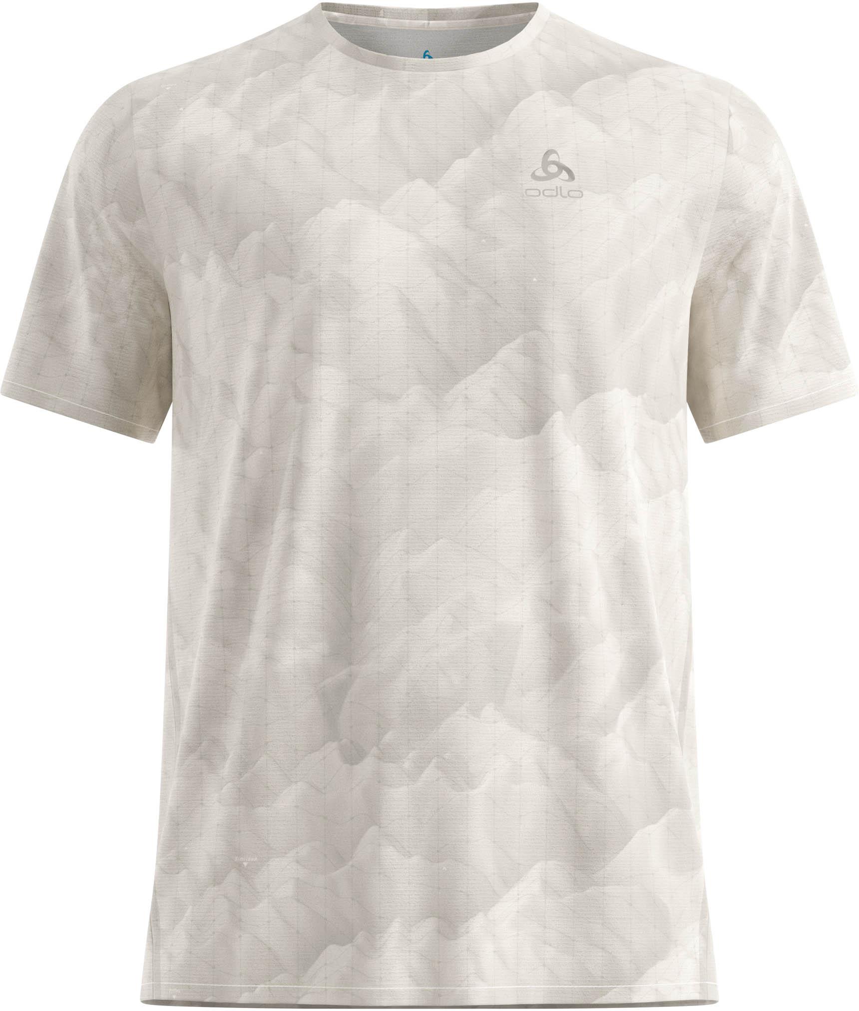 Odlo Sportshirt Chill-Tec Print Normal Cut Beige