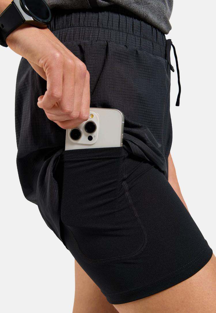 Odlo Odlo ZEROWEIGHT 3 INCH Laufshorts Damen - black - 3 | SportScheck