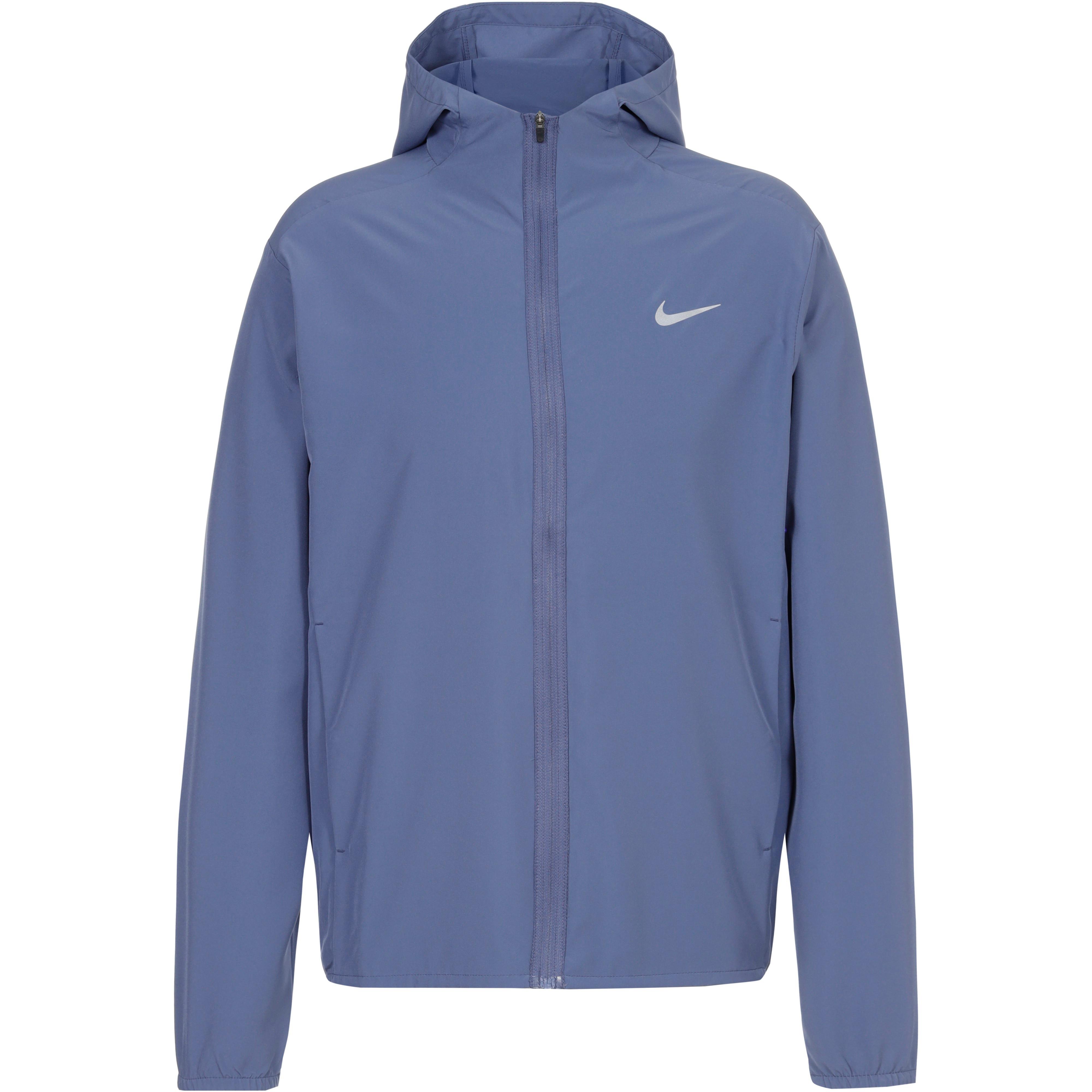 Nike Trainingsjacke Dri-FIT Hood Frontreißverschluss Blau