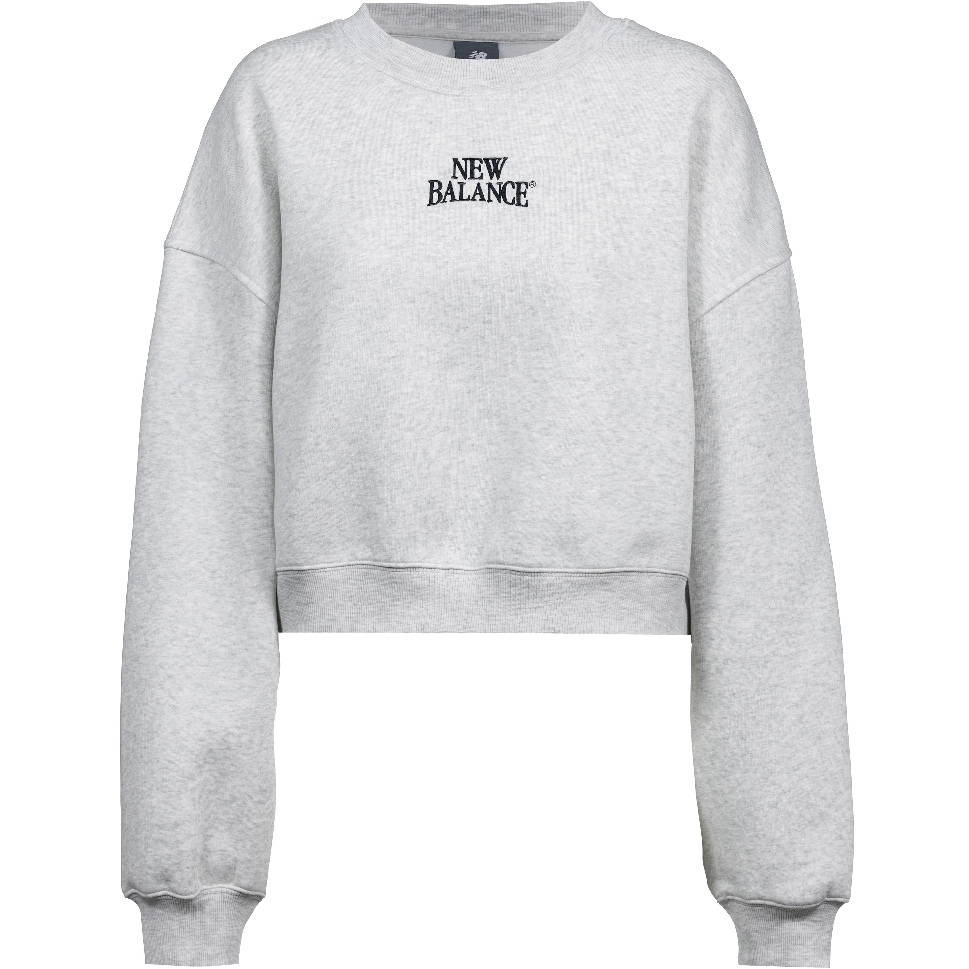New Balance Sweatshirt New Balance Baumwolle-Polyester Grau