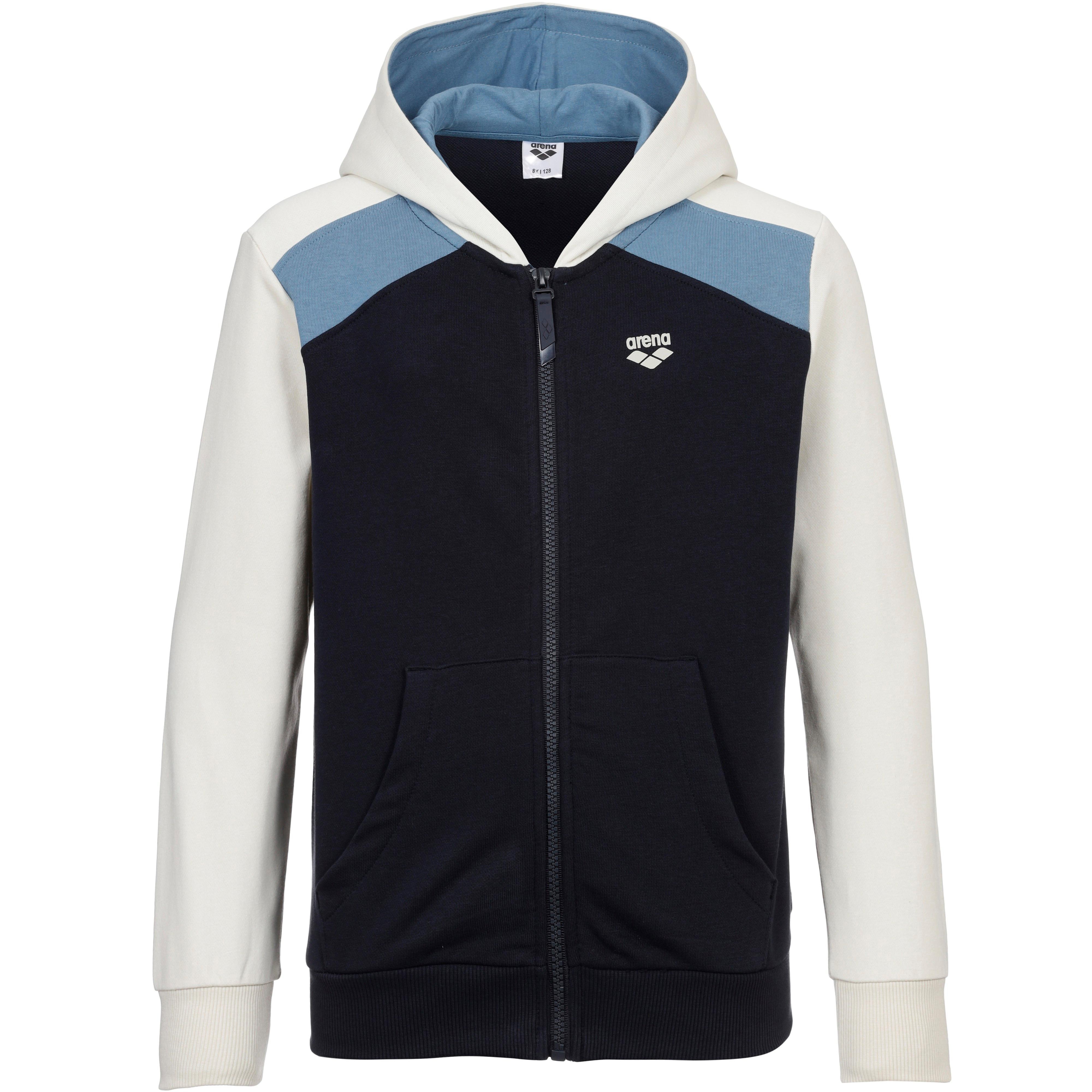 Arena Hoodie Colourblock Baumwolle-Polyester Blau