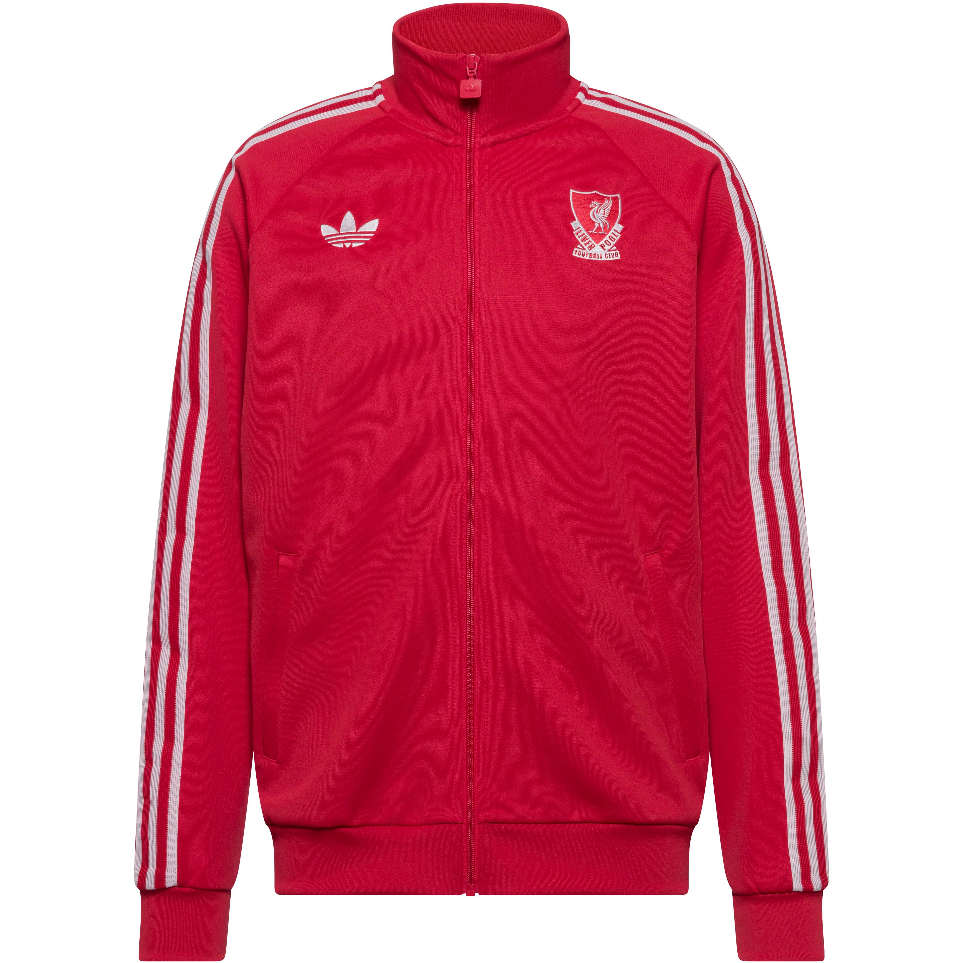 Adidas Trainingsjacke Liverpool Polyester-Baumwolle Rot