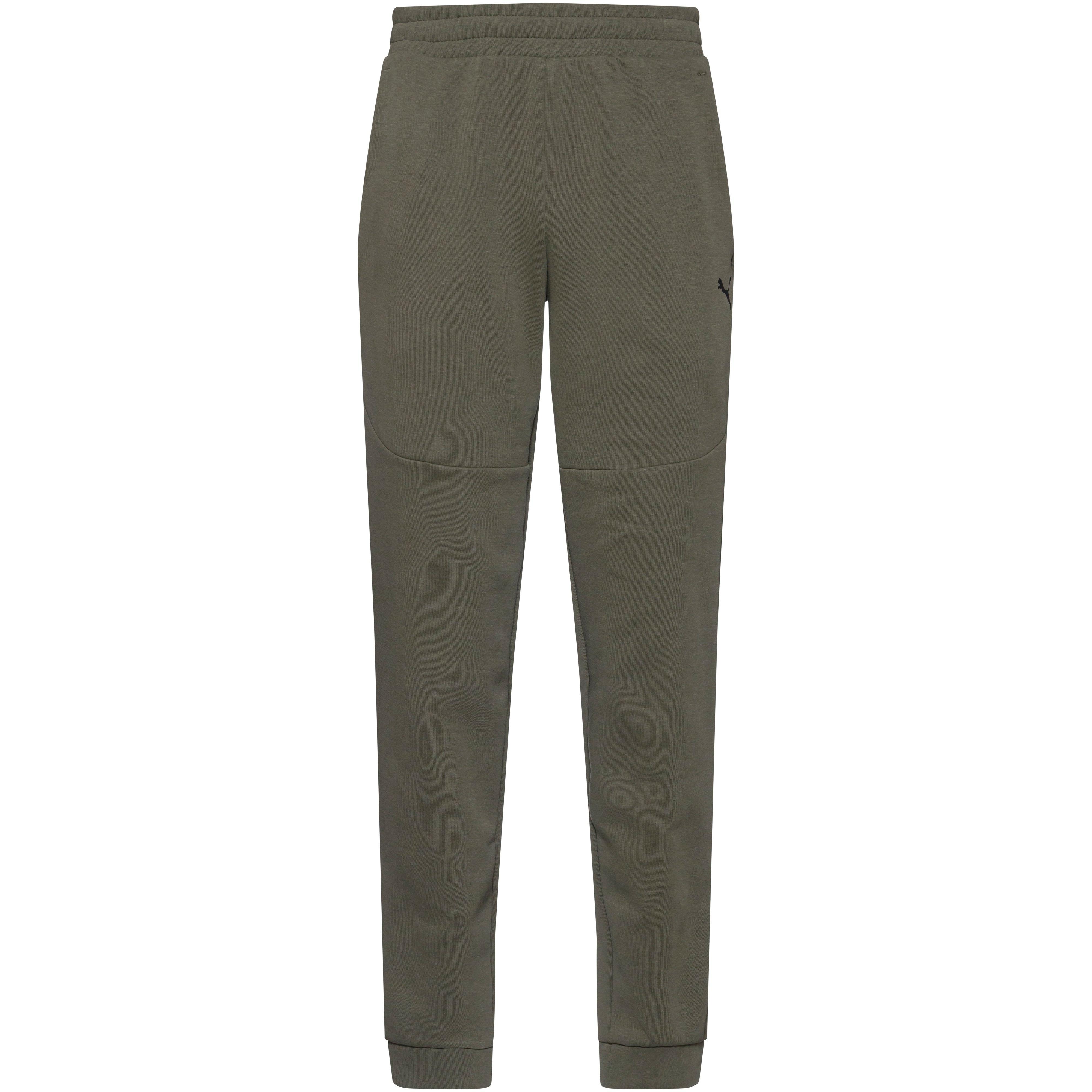 Puma Sweathose PUMATECH Baumwolle-Polyester Gruen
