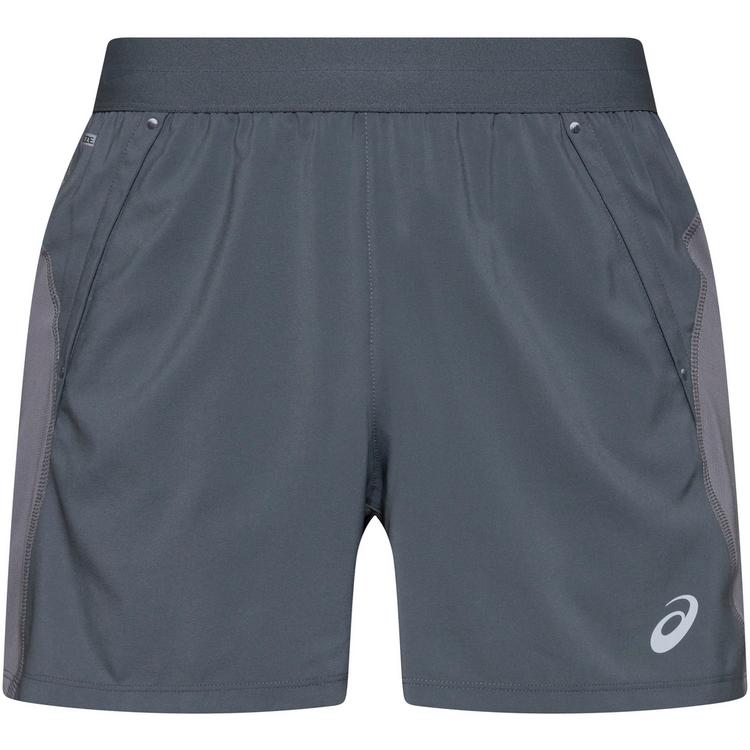 ASICS ASICS ROAD 5IN Laufshorts Herren - clay grey-steel grey-illuminate green - 0 | SportScheck