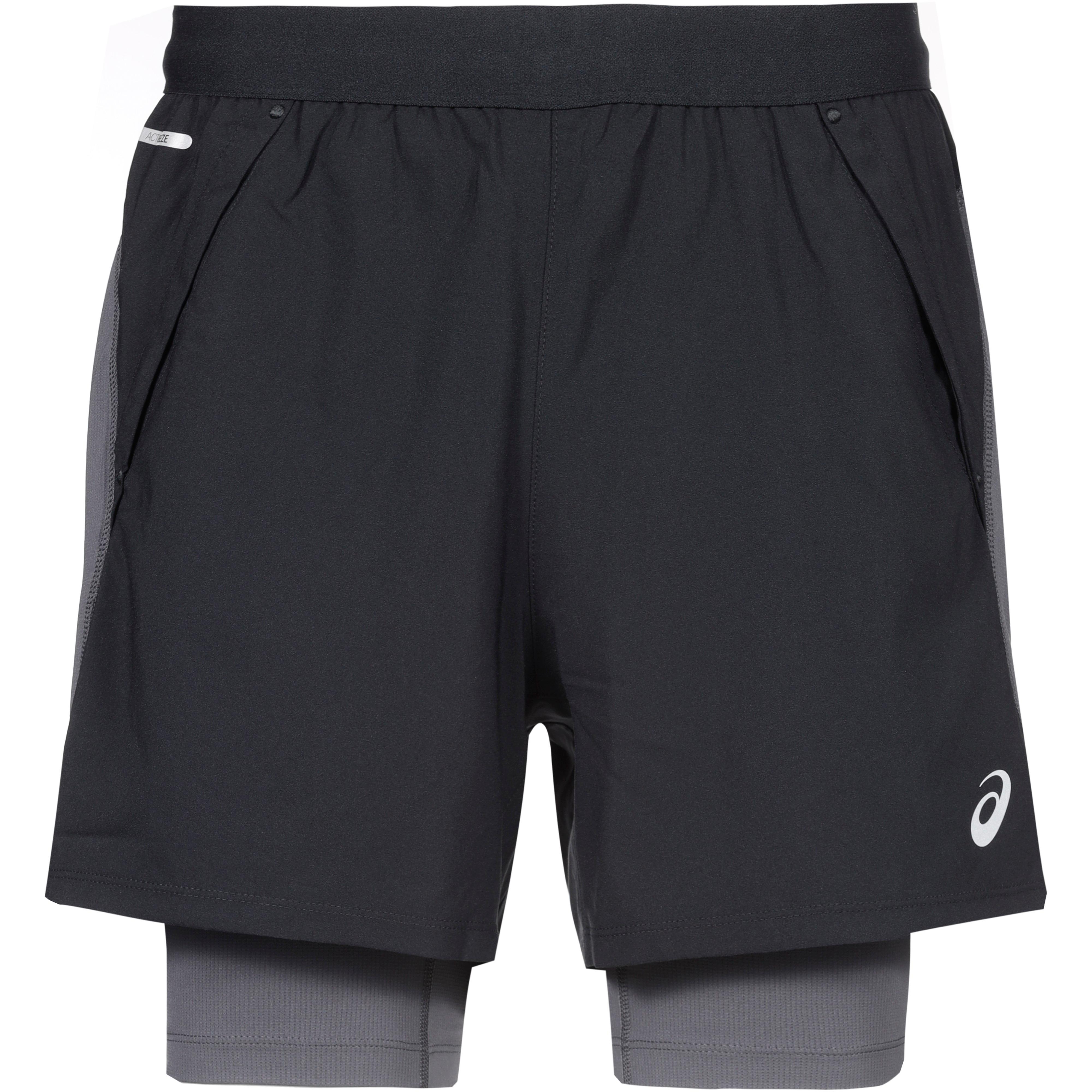ASICS Road Shorts Flexibel Atmungsaktiv Schwarz