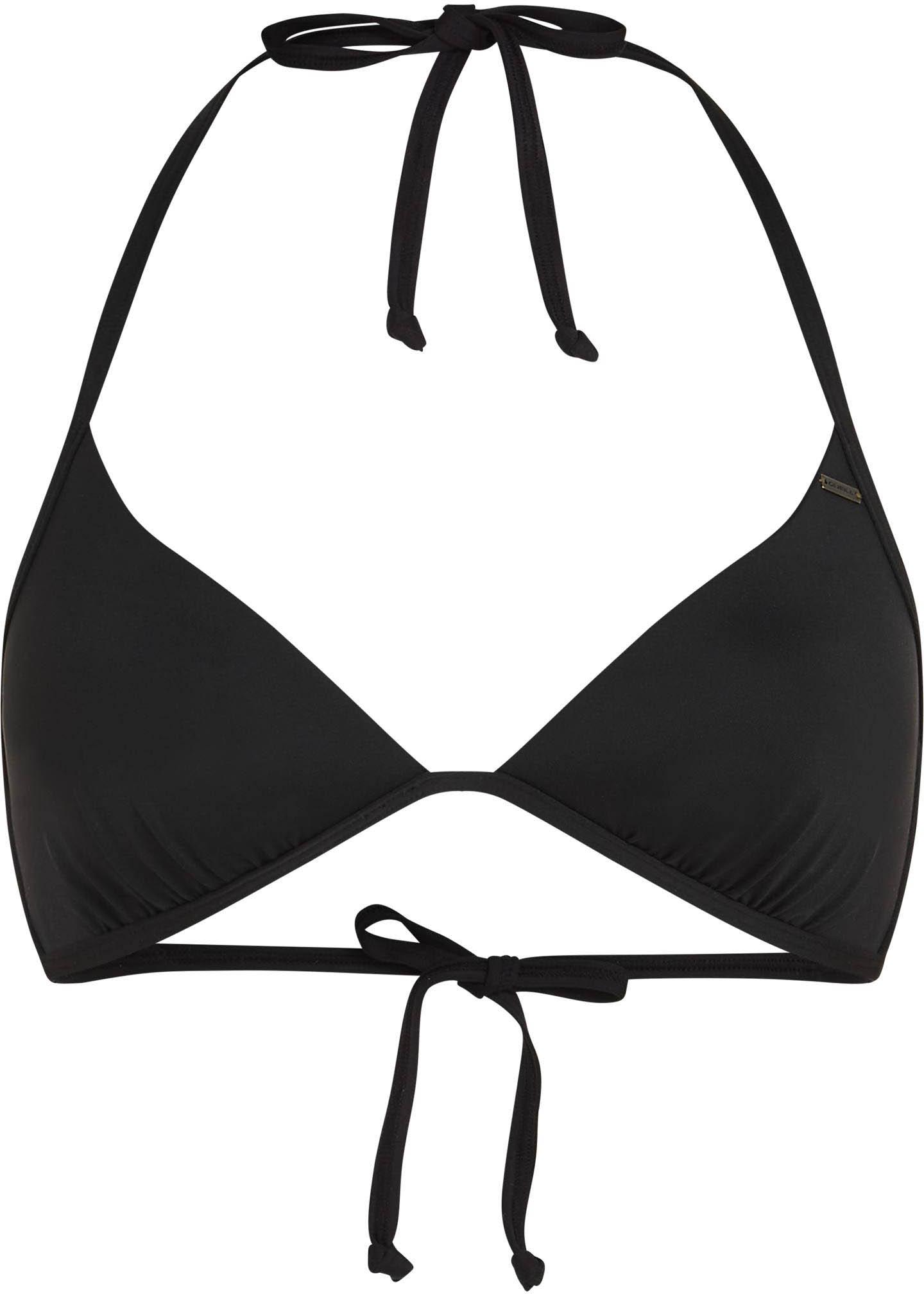 O'Neill Bikini Oberteil Triangel Neckholder Polyamid-Elastan Schwarz