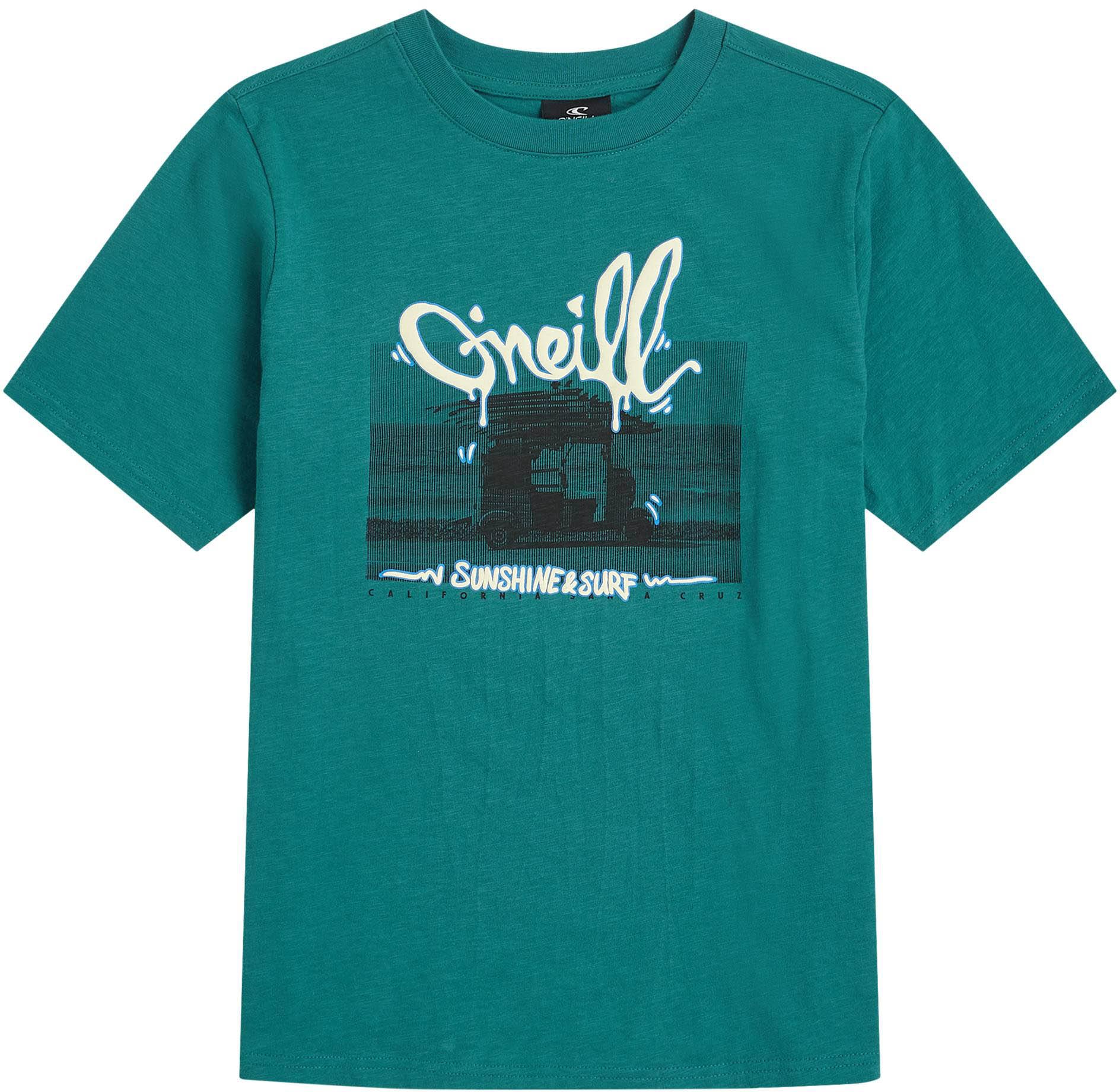 O'Neill T-Shirt Slub Baumwolle Grün