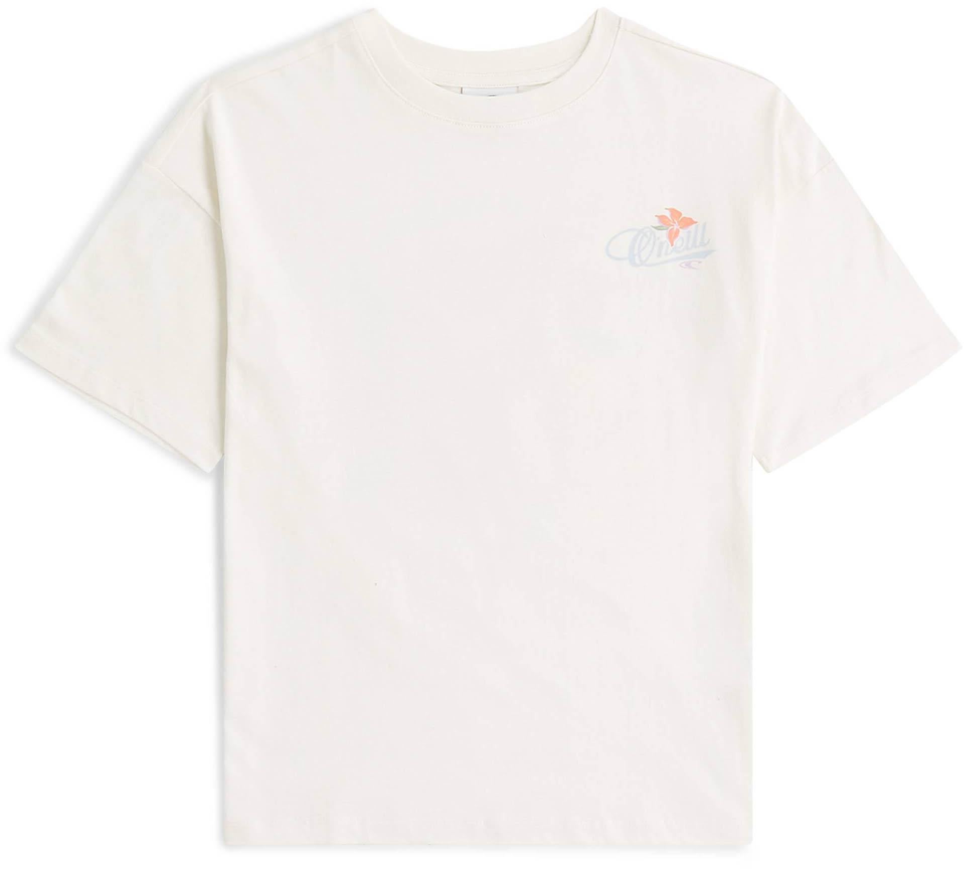O'Neill T-Shirt Floral-Print Baumwolle Weiß