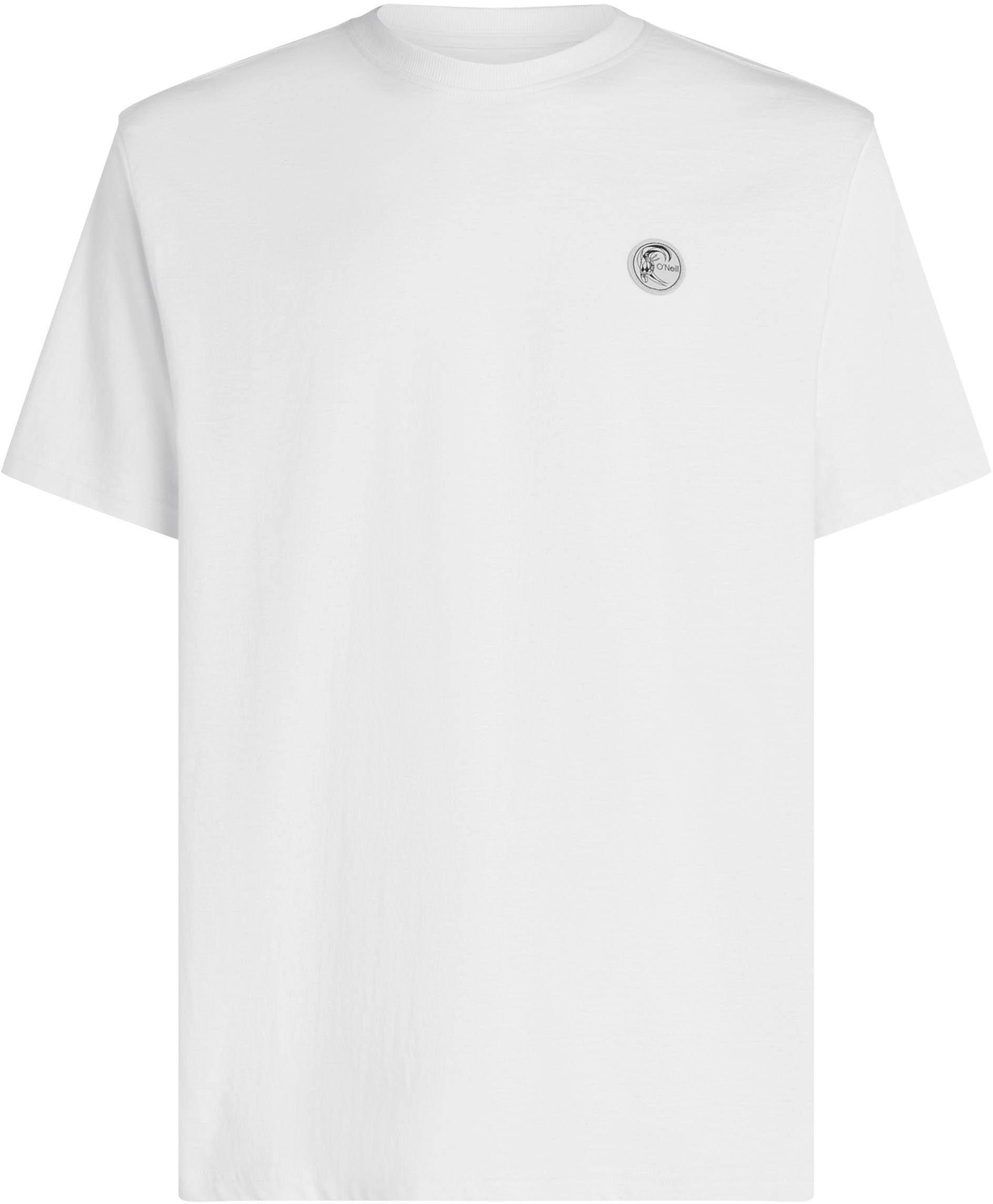 O'Neill T-Shirt Badge Regular Fit Baumwolle Weiss