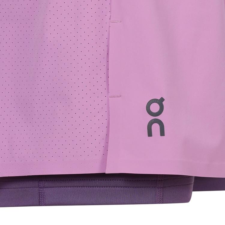 On On 3" Performance 2-1 Shorts Funktionsshorts Damen - sakura-dewberry - 0 | SportScheck