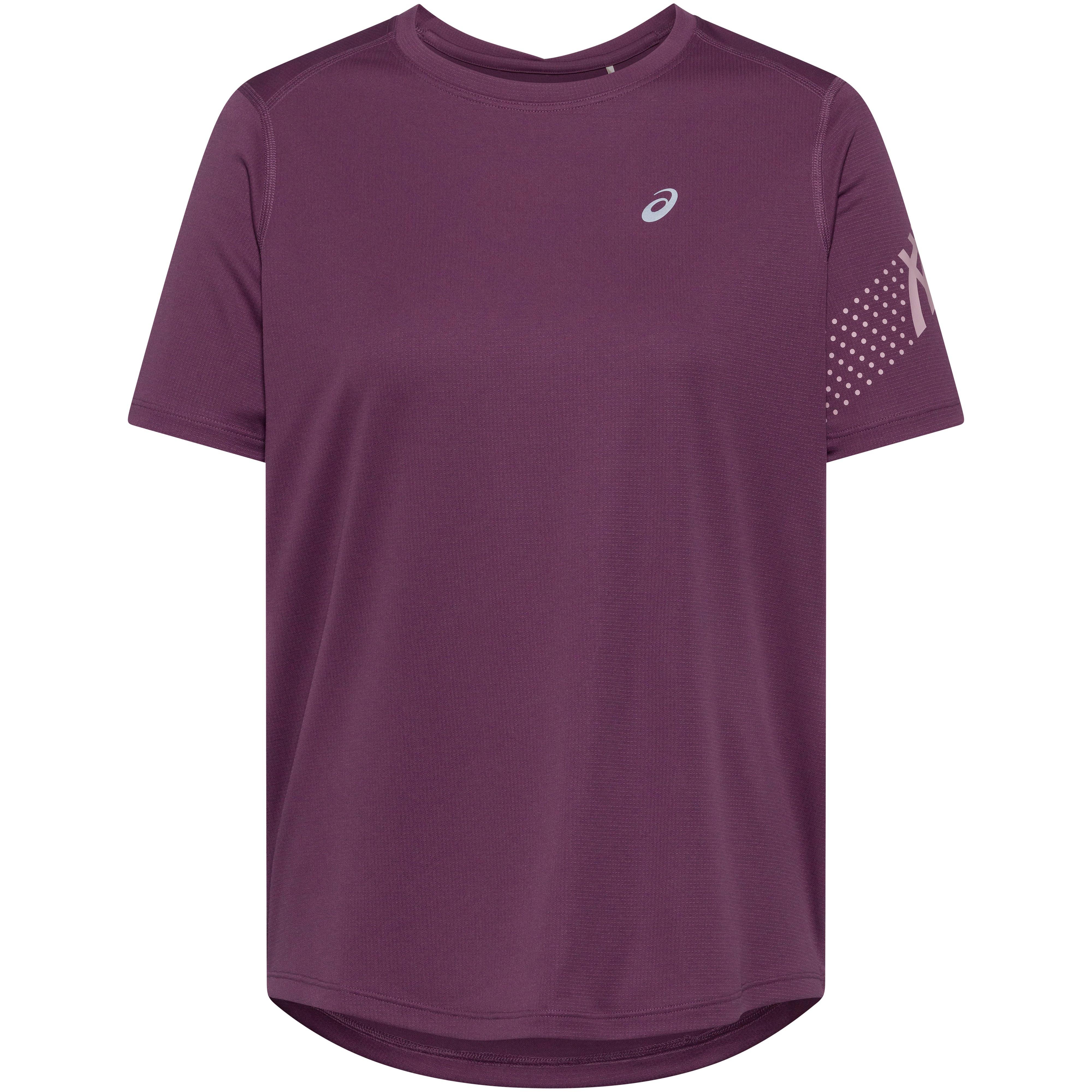 ASICS Funktionsshirt Kurzarm Polyester Lila