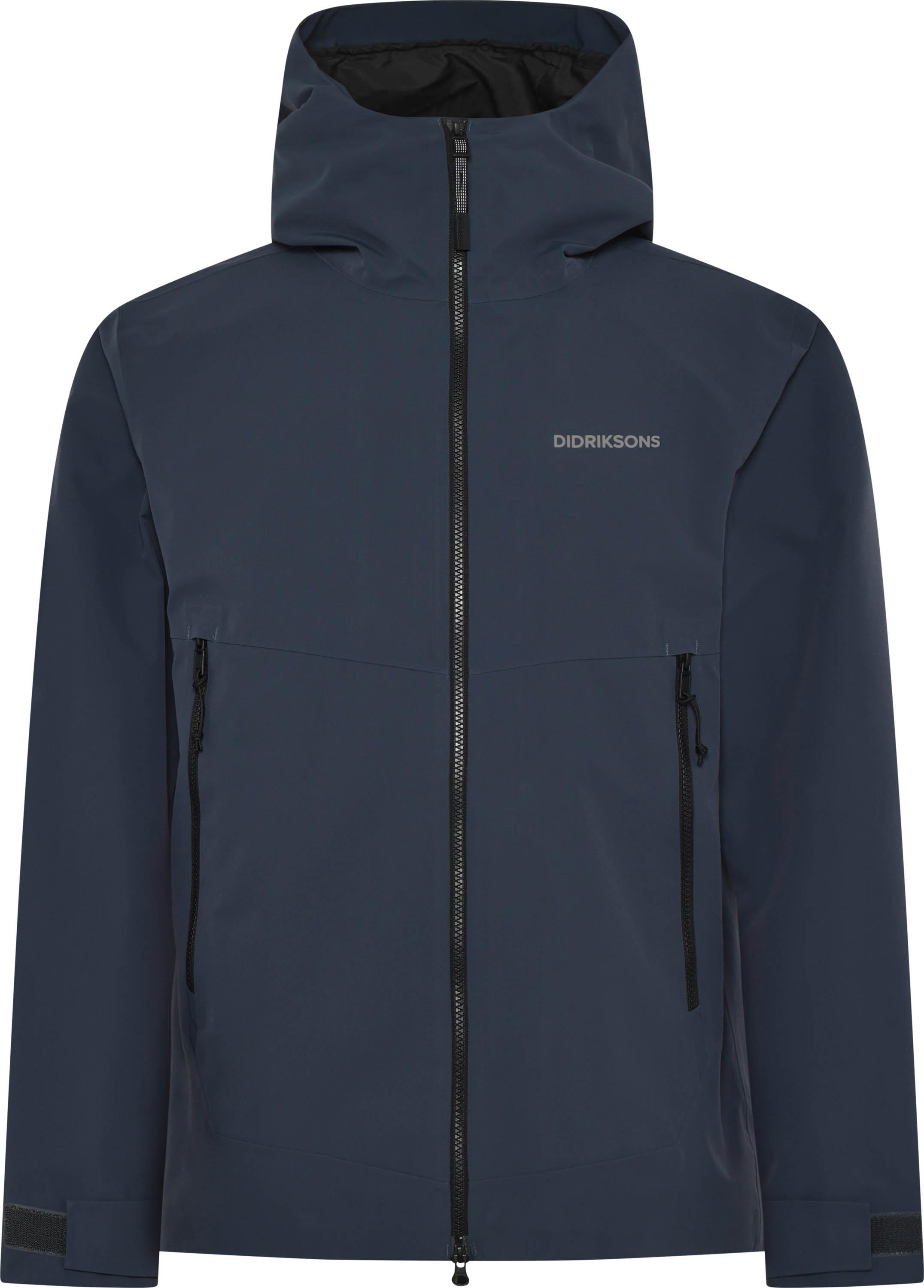 Didriksons Funktionsjacke Windwasserdicht Kapuze Reflektierend Blau