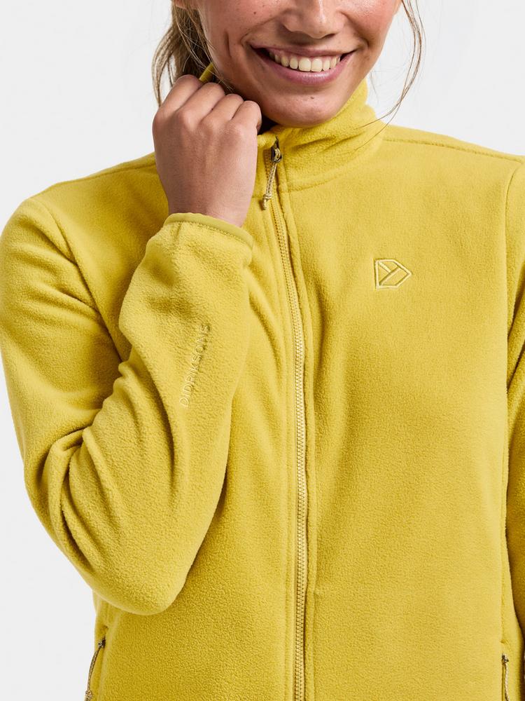Didriksons Didriksons VIONA Fleecejacke Damen - yellow pollen - 6 | SportScheck