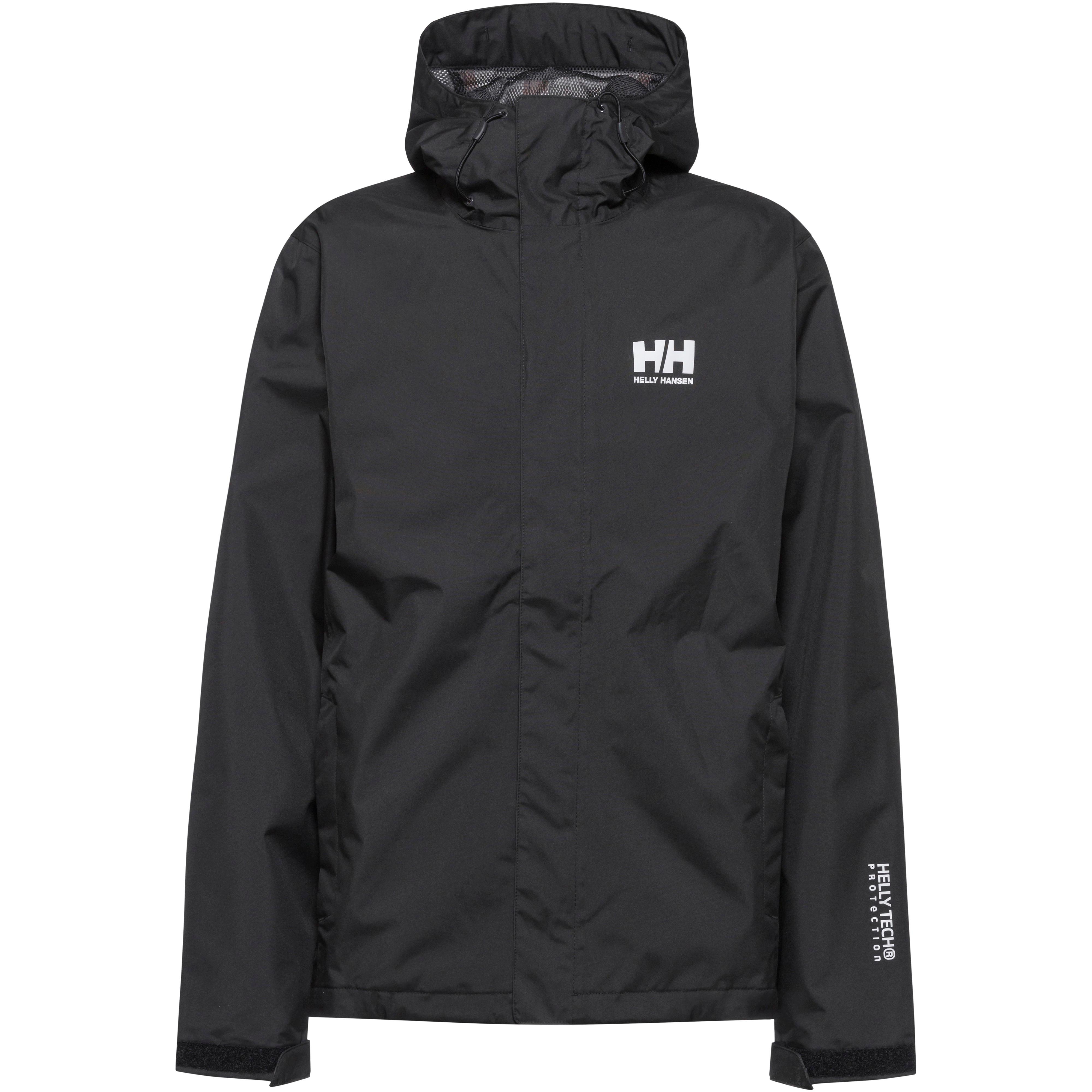 Helly Hansen Regenjacke Windabweisend Polyester Schwarz
