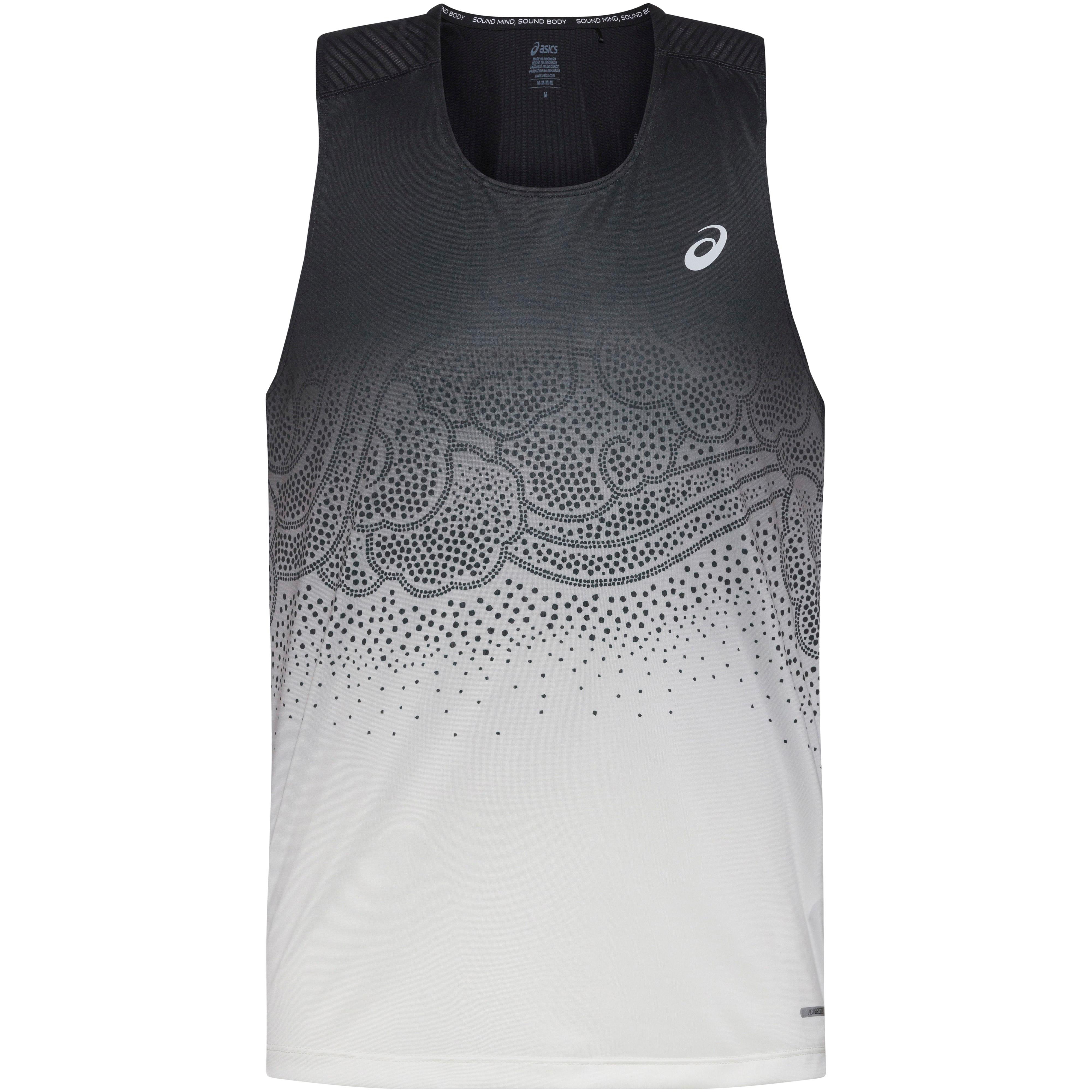 ASICS Funktionstank Fade Polyester-Elastan Schwarz